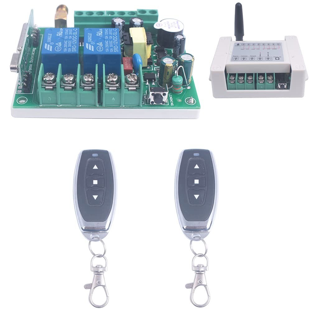 AC 85V 110V 120V 220V 250V 2 Channel Motor Forwards and Reverse Remote Switch...