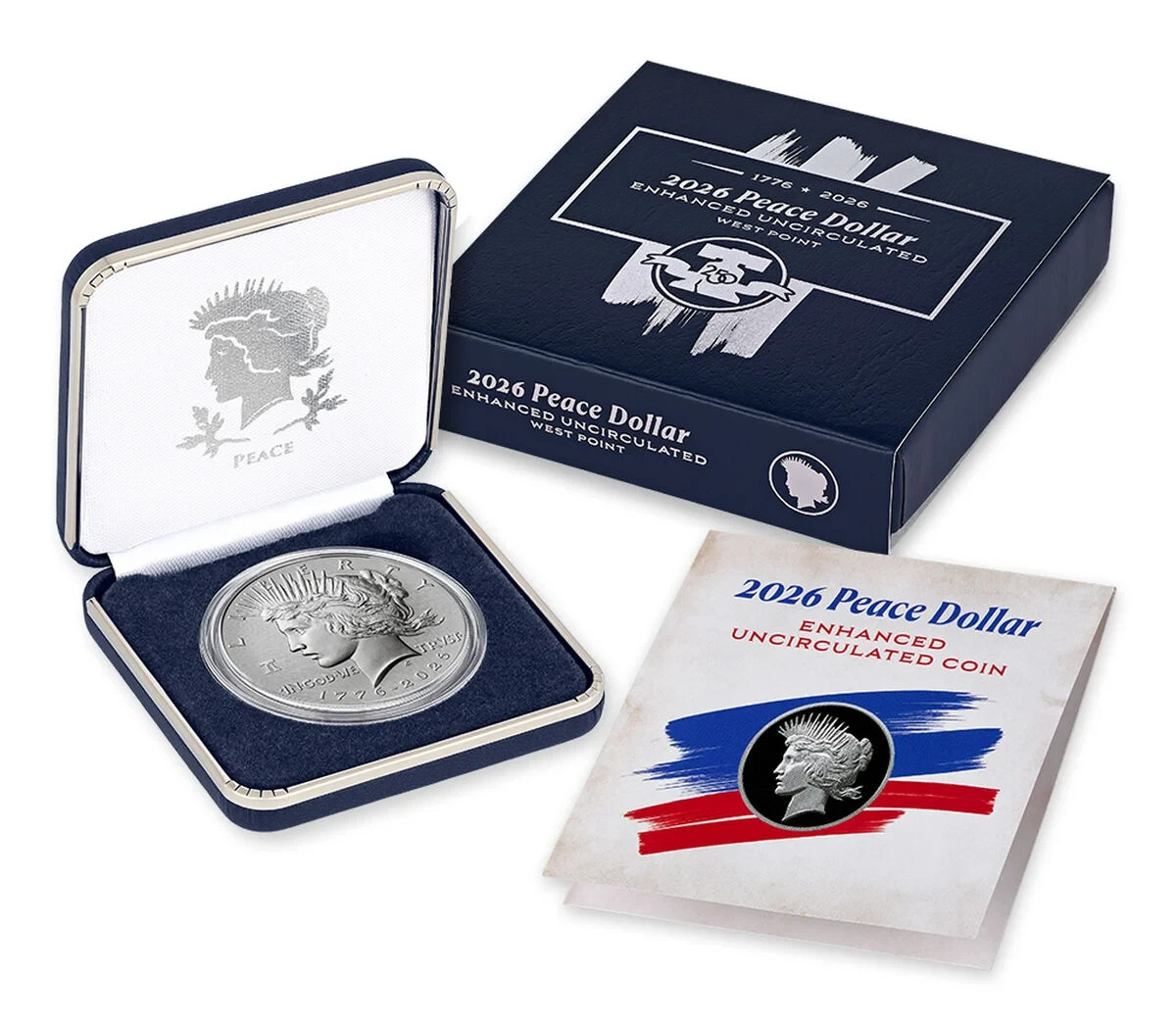 🔥2026-(W) 1st Enhanced Uncirculated Peace Silver Dollar! 🪙 U.S. Mint PRESALE