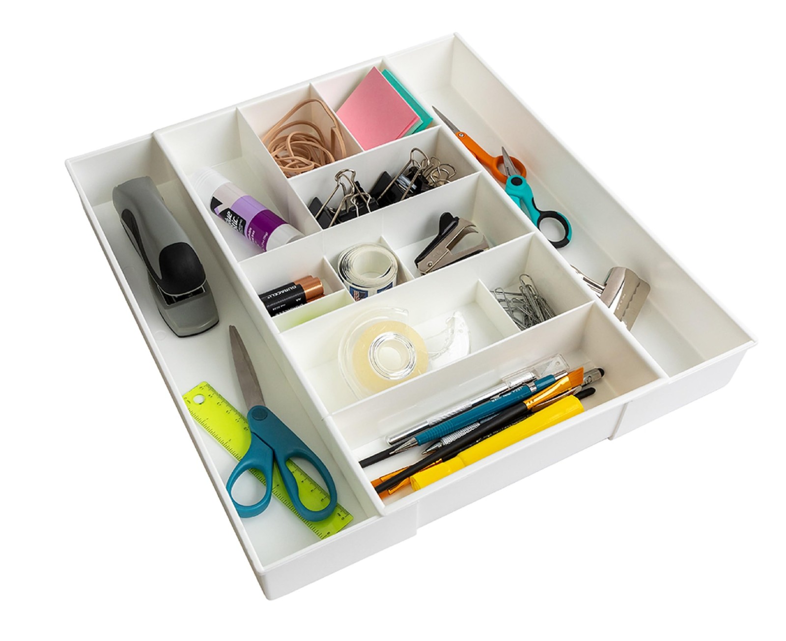Expandable Junk Drawer Desk Organizer Storage Tray