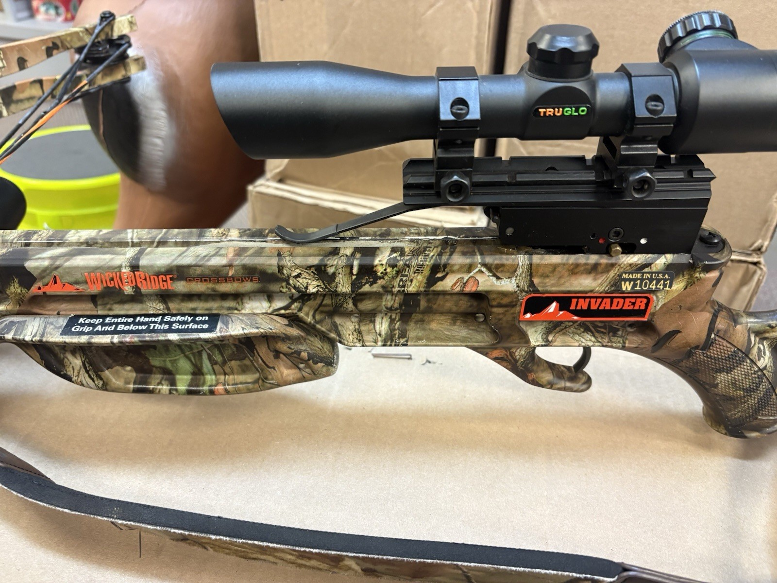 WICKED RIDGE INVADER CROSSBOW CAMO W/ SCOPE
