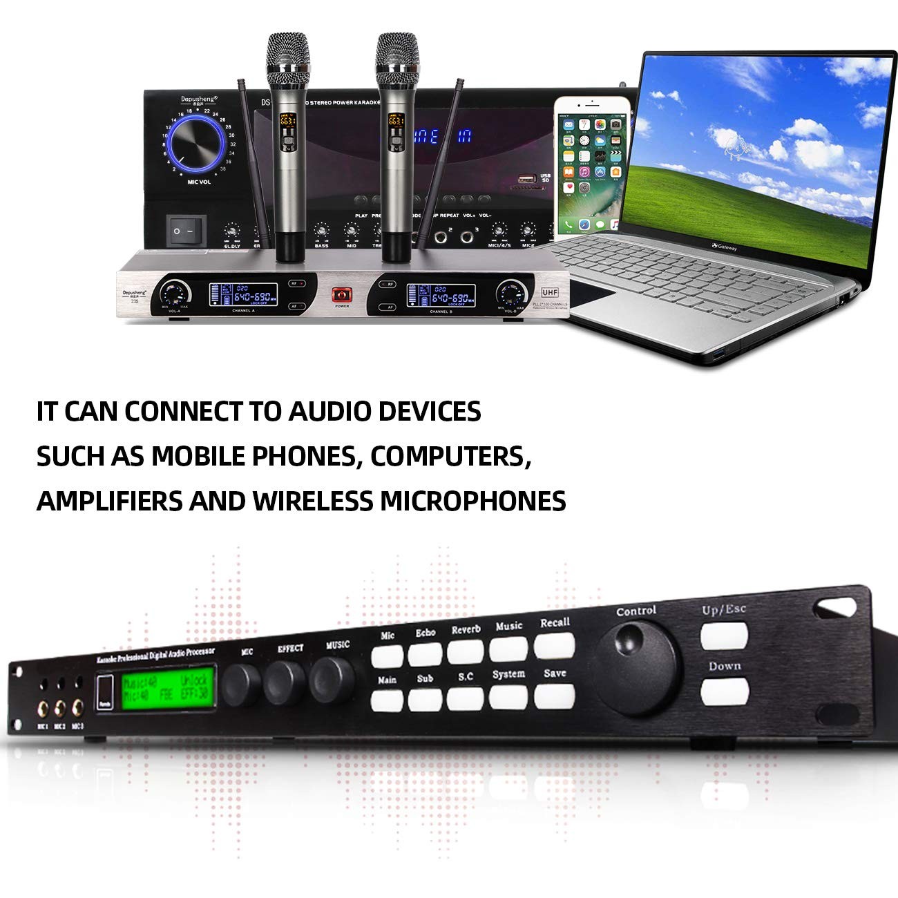 X5 Karaoke Professional Digital Audio Processor Can Set via a PC Interface Pr...