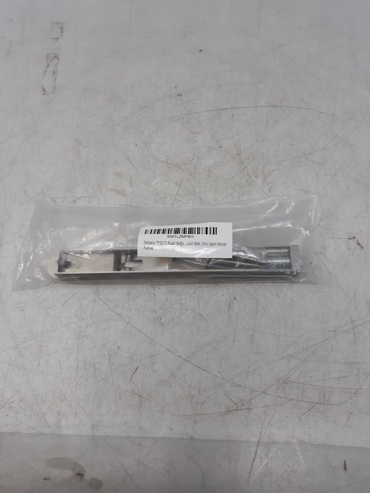 Deltana 7FBZ15 Flush Bolt 7" Zinc Satin Nickel with Screws