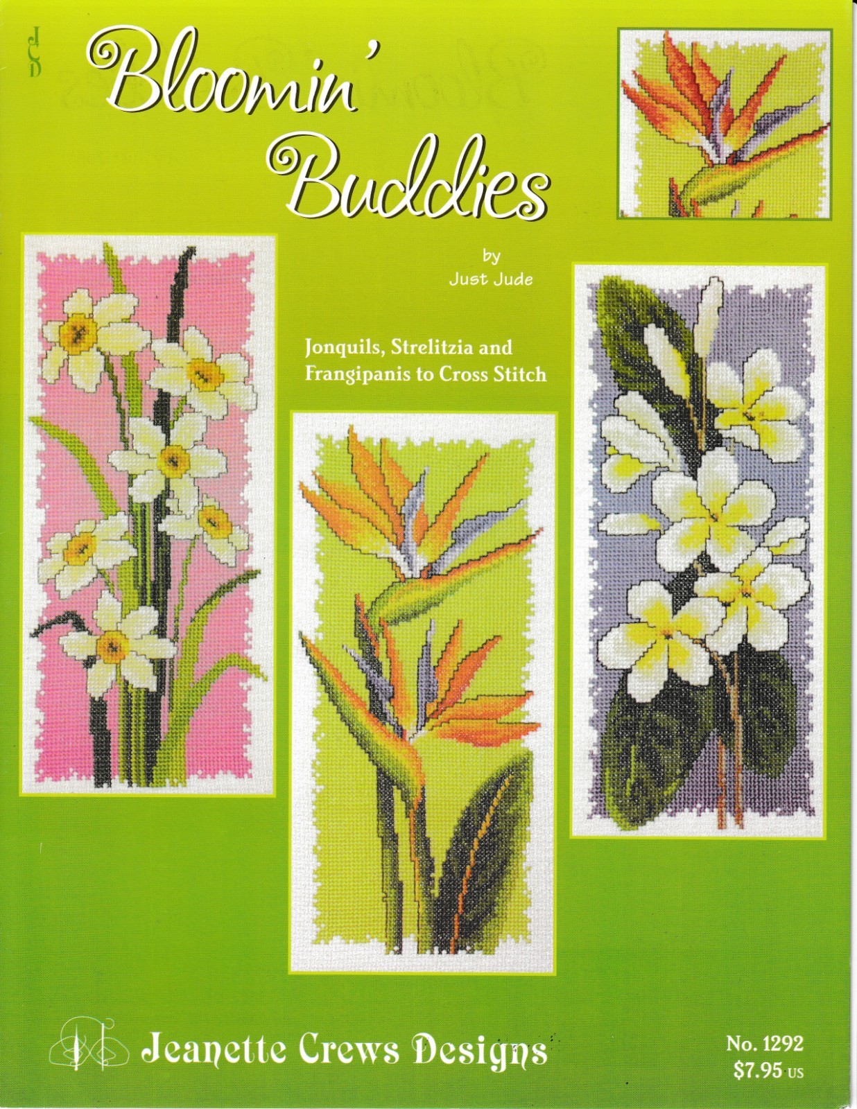Bloomin' Buddies Cross Stitch | Jeanette Crews Designs 1292 NEW!