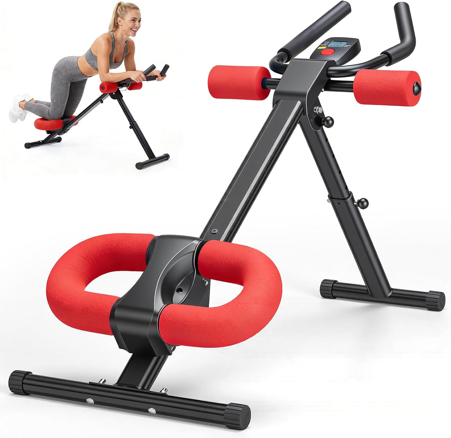 Adjustable Ab Machine for Stomach Workout, Core Workout Equipment for Home Gym,