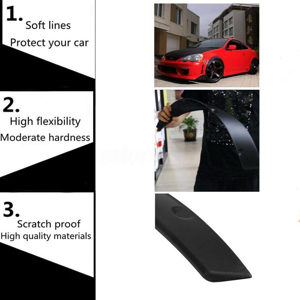 For Mini Cooper R53 R56 R58 4Pcs Car Wheel Arches Fender Flares Extra Wide Body