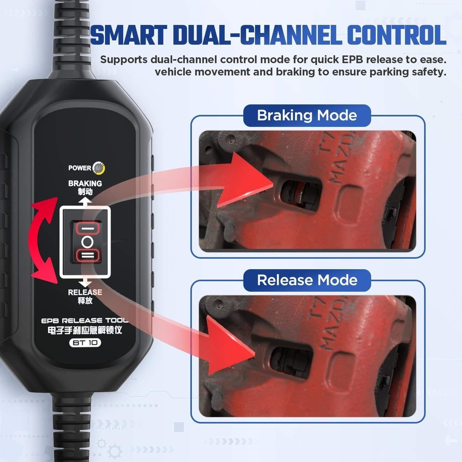 EPB Emergency Release Tool Electronic Parking Brake Dual Channel Universal...