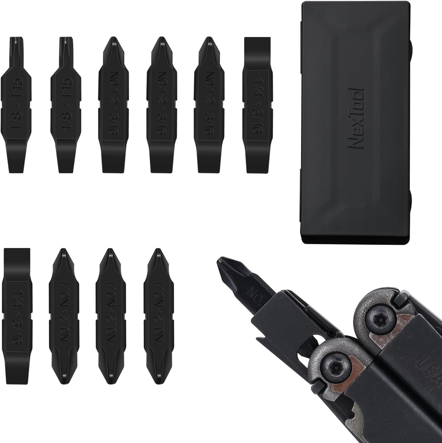 10 Pack Replacement Double-Ended Screwdriver Bit for Leatherman Multi-Tool – Dur