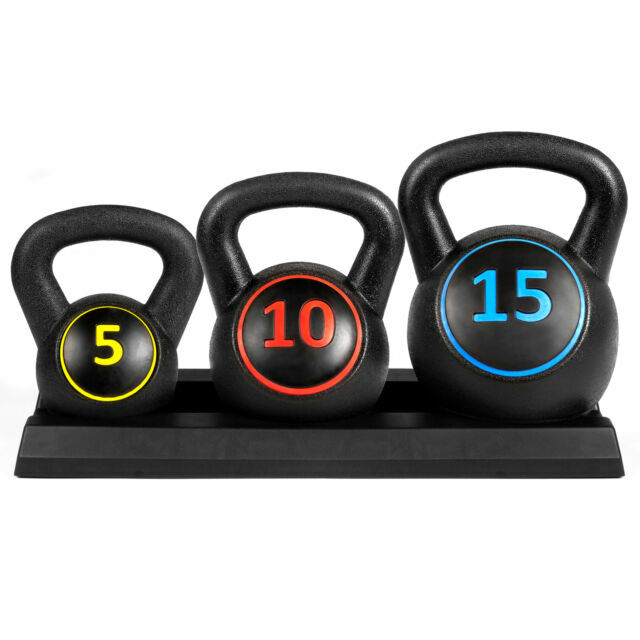Best Choice Products Kettlebell Exercise Fitness Weights Set with Base Rack - 3