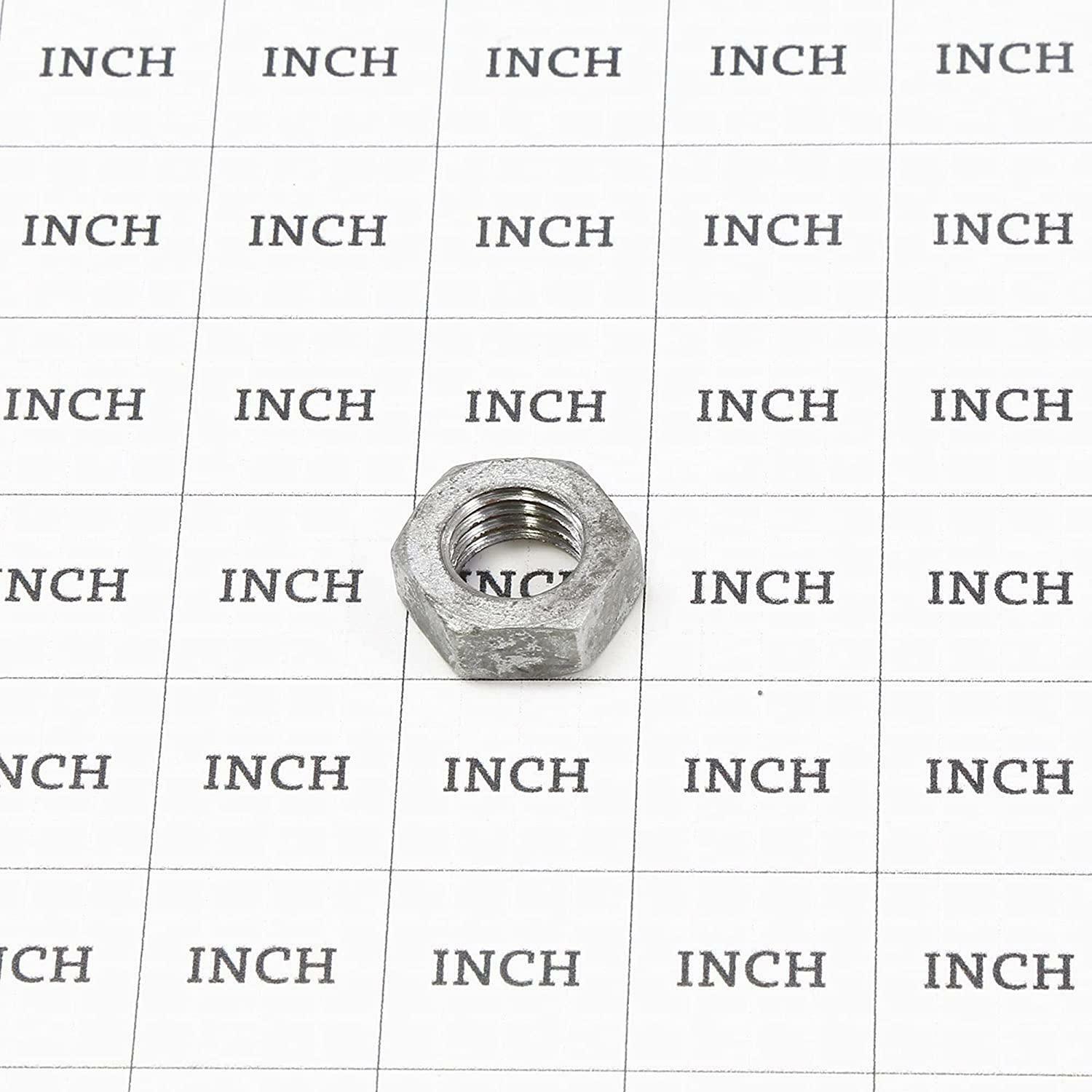 J-Bolt Post Hinge 3/4" x 12" - Male J Bolts with Nuts (Pack of 2)