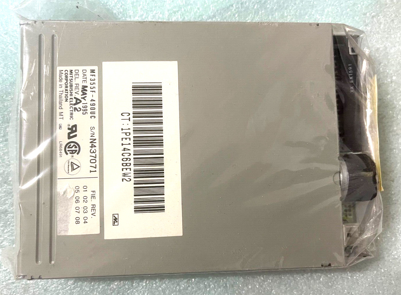 RARE MITSUBISHI MF355F-490UC 1.44MB FLOPPY DISK DRIVE HALF BEZEL RM00-BXDR8