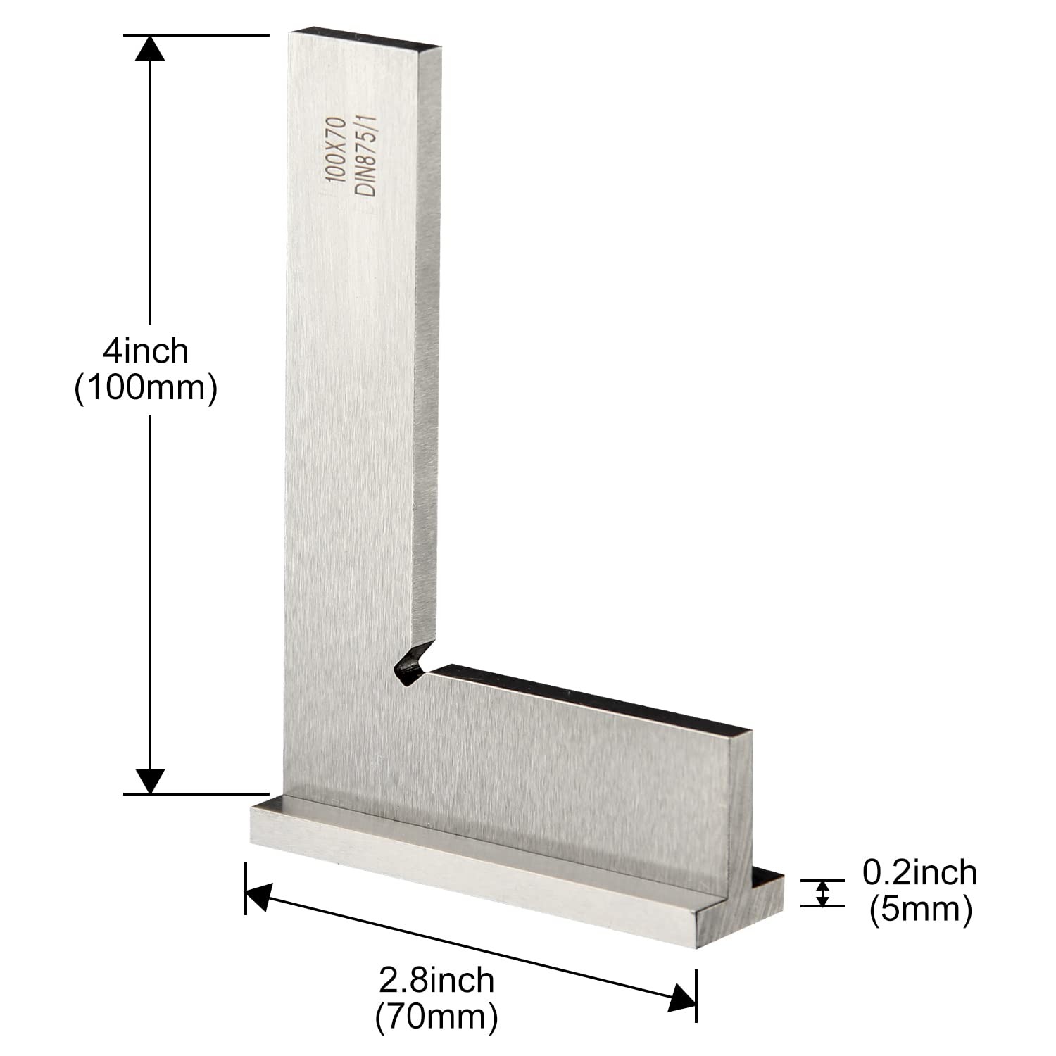 Precision Machinist Square 4 Inch Engineer Square 90 Degree Right Angle