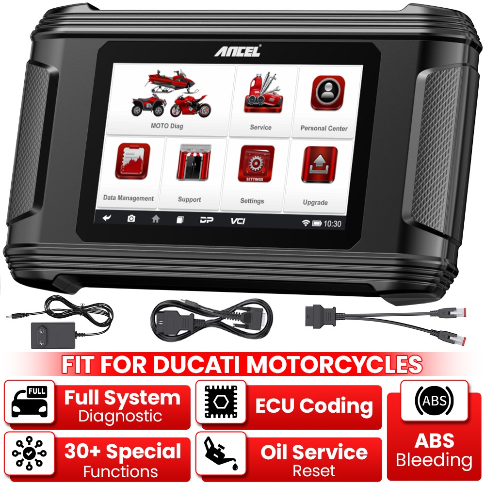 OBD2 Motorcycle Scanner For Ducati All System Diagnostic Tool ECU Programming