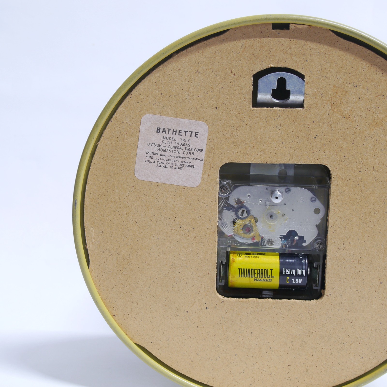 Vintage MCM Seth Thomas Bathette Tri-Q Wall Clock