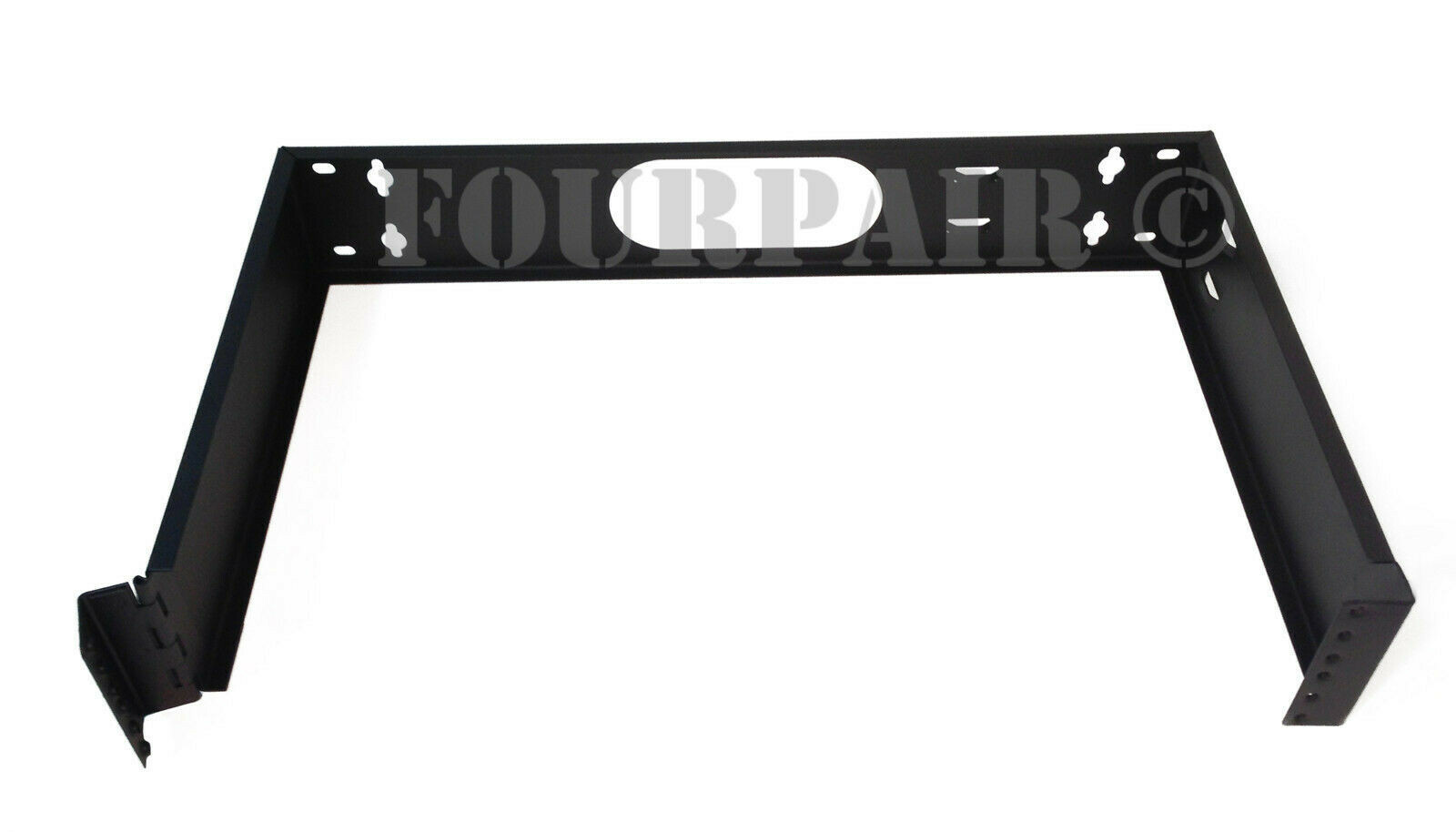 19" Two Space 2U Steel Wall Mount Hinged Swing Out Patch Panel Bracket 12" Depth