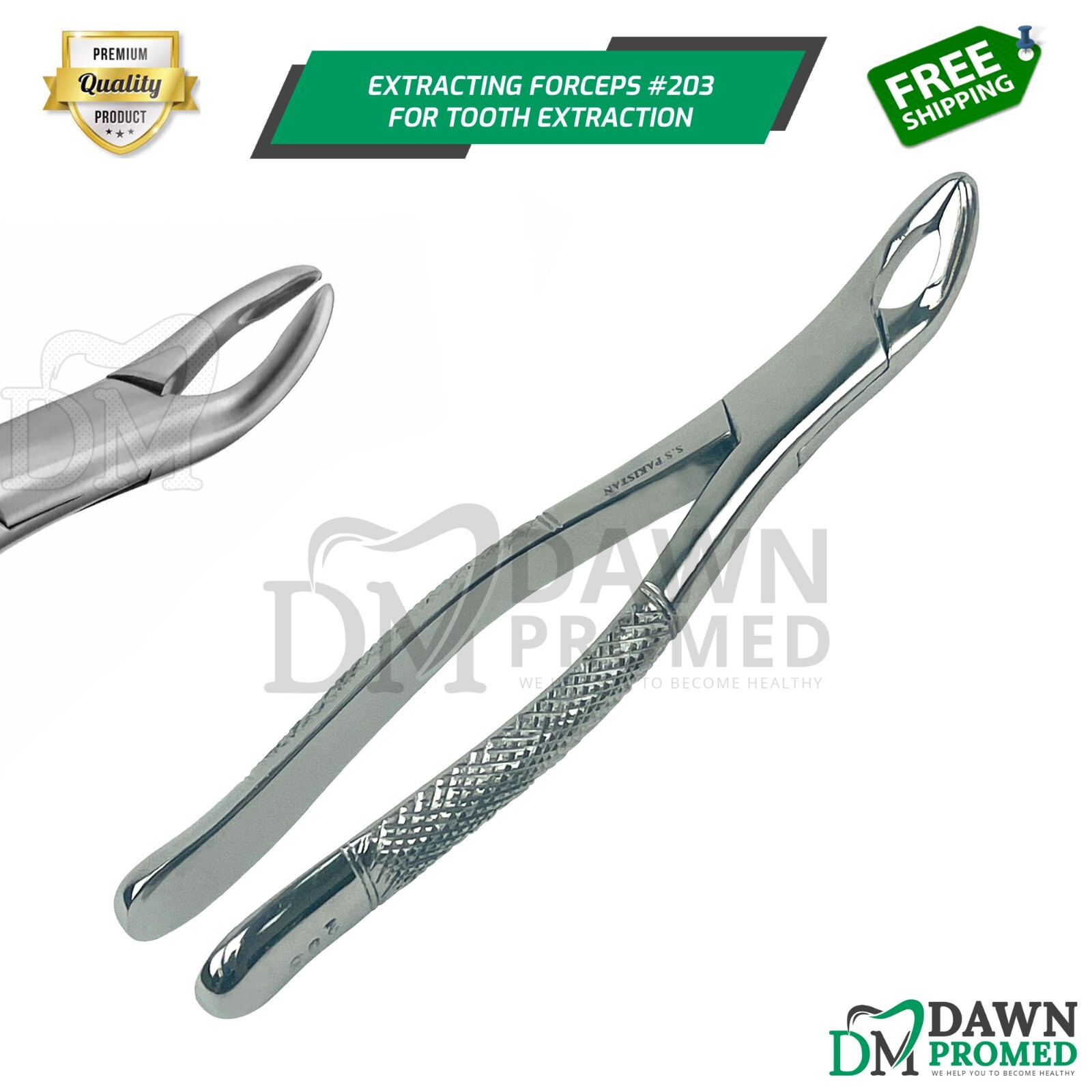 Extracting Forceps 203 Lower Incisors, Canines & Premolars Extraction Plier Tool