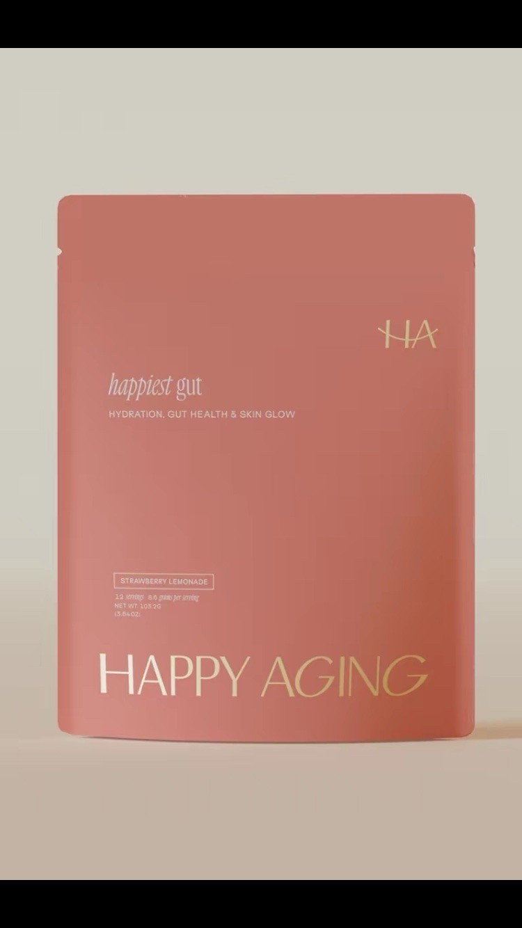 Happy Aging 12 Electrolyte Sticks W/pre & probiotics Strawberry lemonade