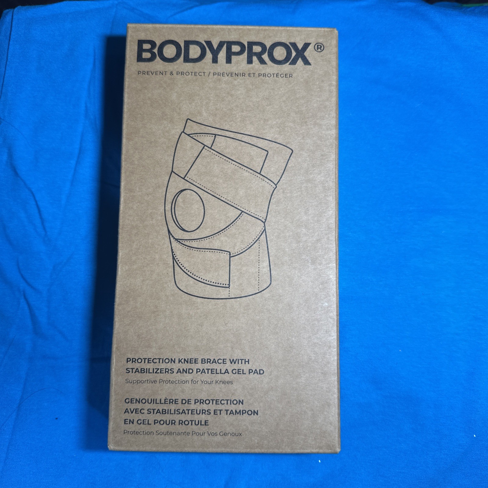 Bodyprox Protection Knee Brace w/ Stabilizers & Patella Gel Pad XS
