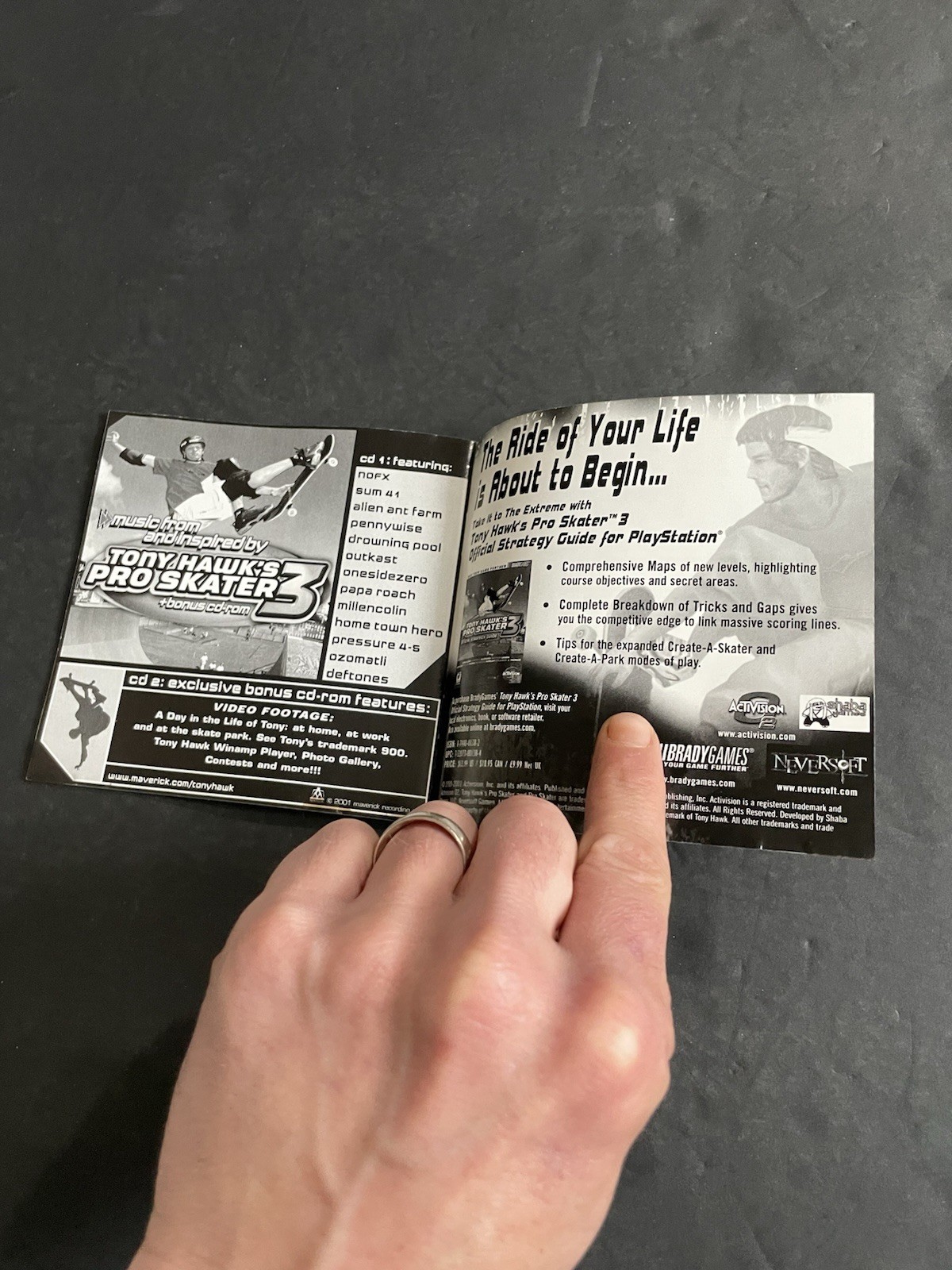 tony hawk 3 ps1 manual
