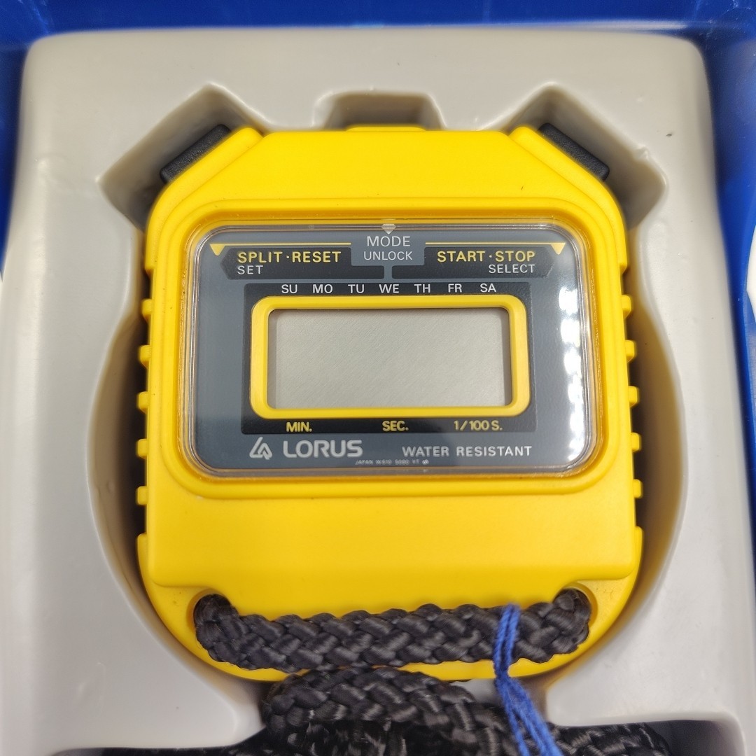Lorus W610 5000 VT Stopwatch Original Case Untested No Battery