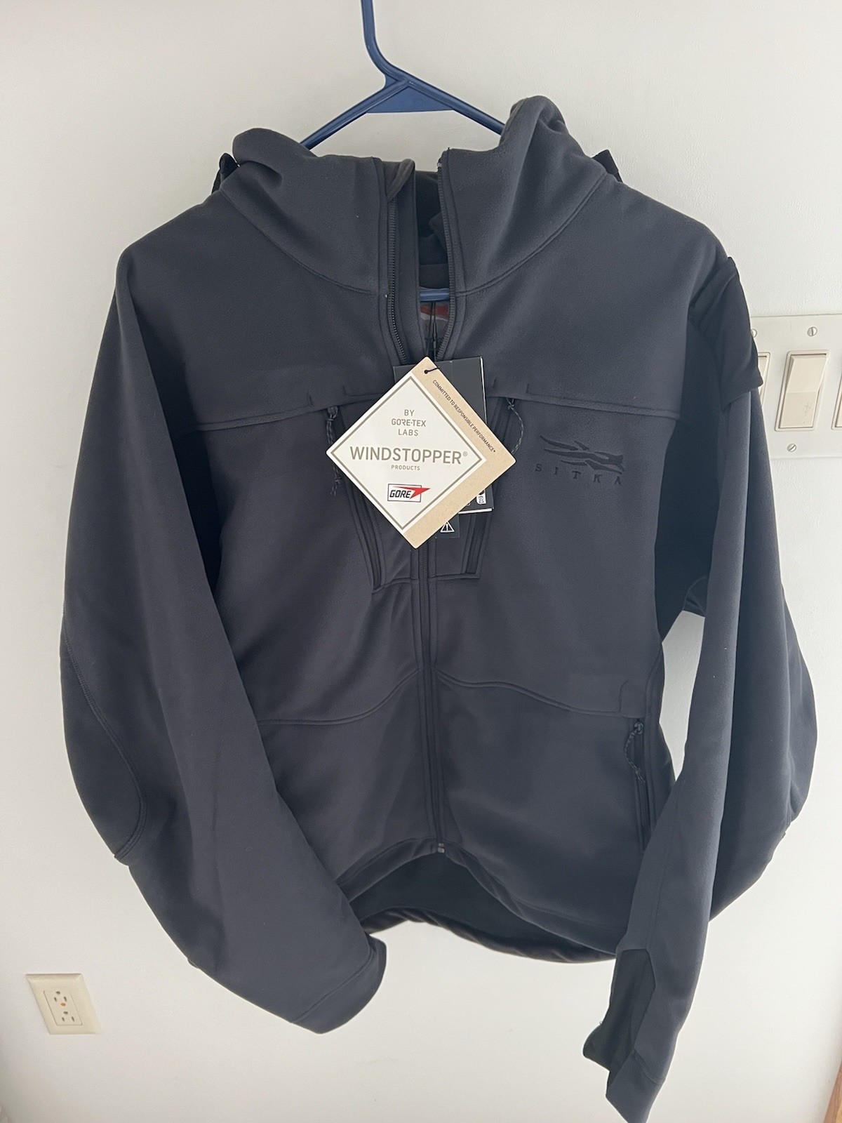 Sitka Stratus Jacket Sitka Black Men’s Size XL New With Tags