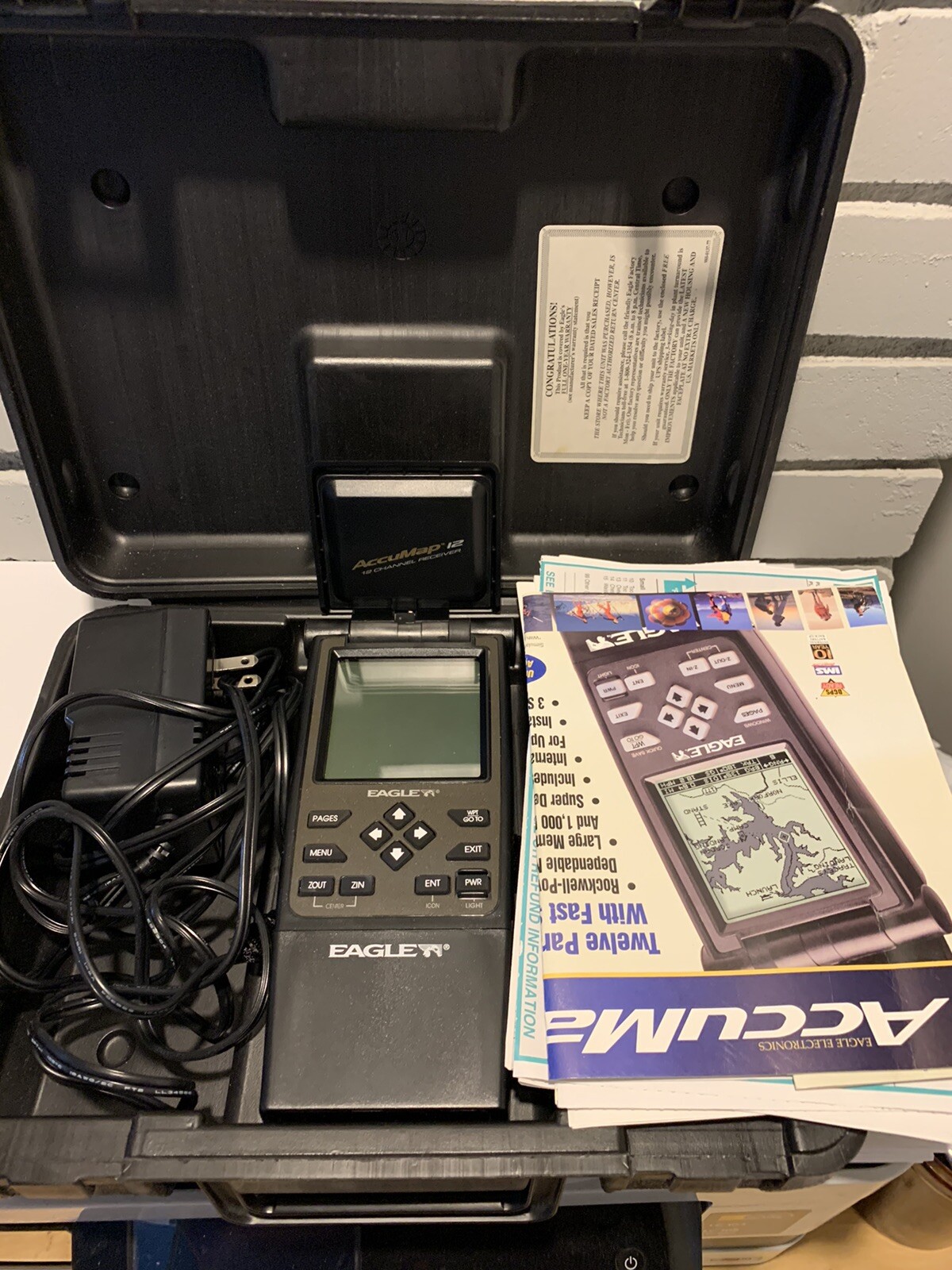 Eagle Acuumap 12 Avionics GPS 1997 Michigan And Canada Maps Functional