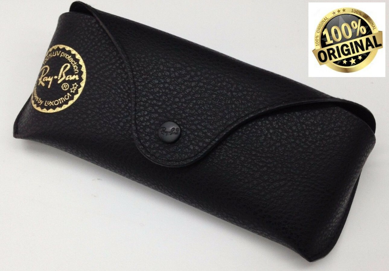 Ray Ban Genuine Eye Glasses/Sunglasses BLACK Cover/CASE/Pouch & Cleaning Cloth