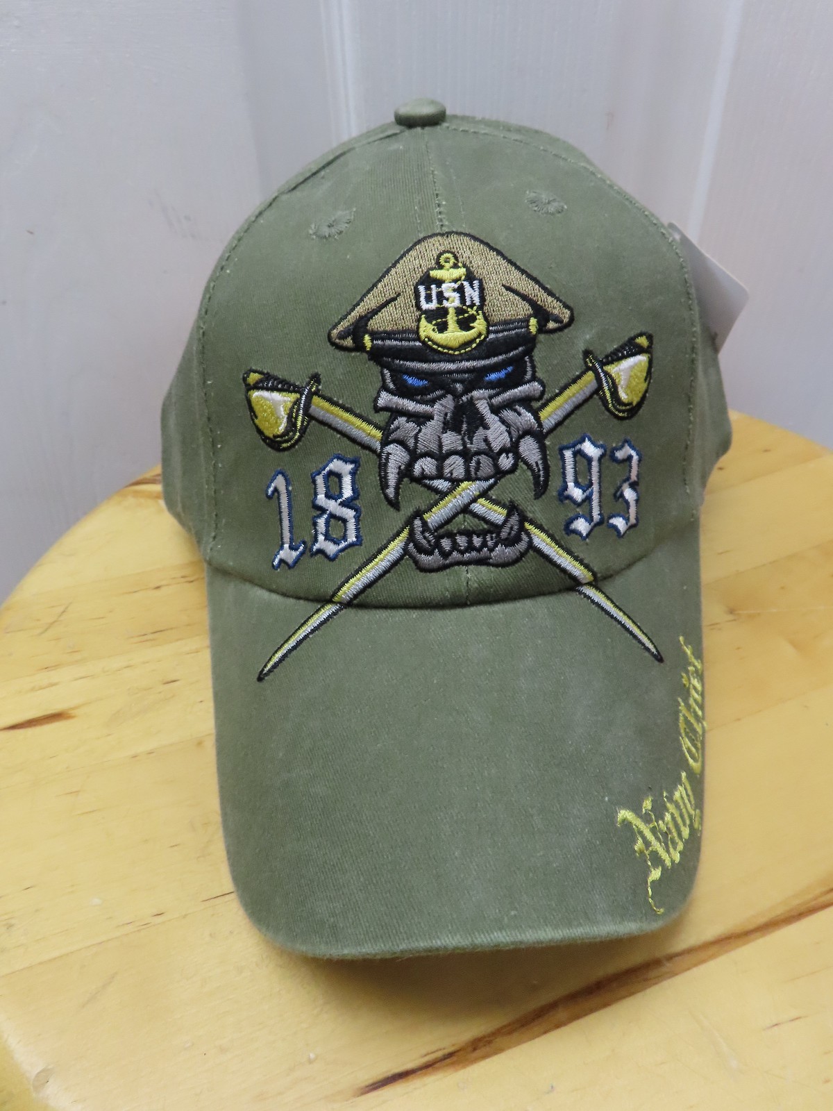 U.S. Navy Chief Olive Drab Ball Cap (Navy Chief, 1893) 100% Cotton