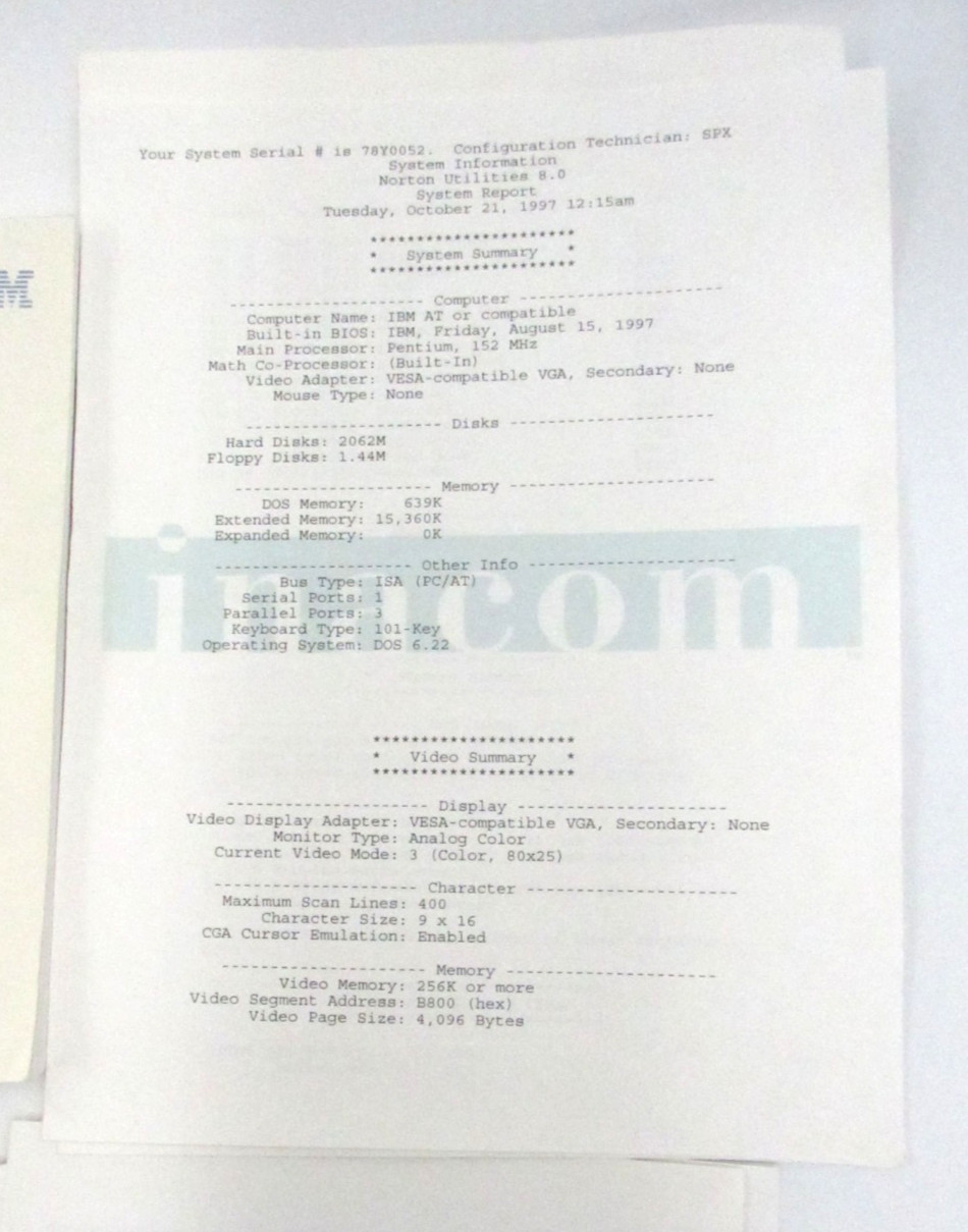 IBM ThinkPad 380 380D Laptop Booklets instructions Catalog Users Guide Set Lot