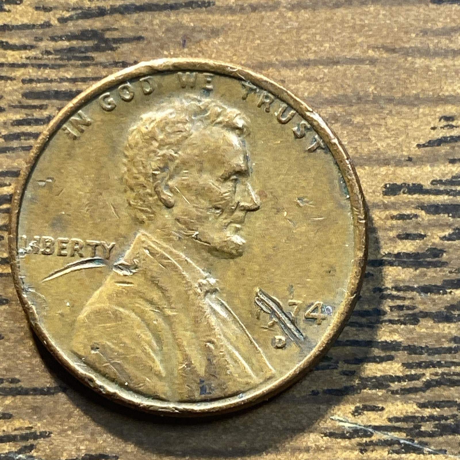 1974-d Errors Date + Liberty Lincoln Penny $5.95 Free Shipping.
