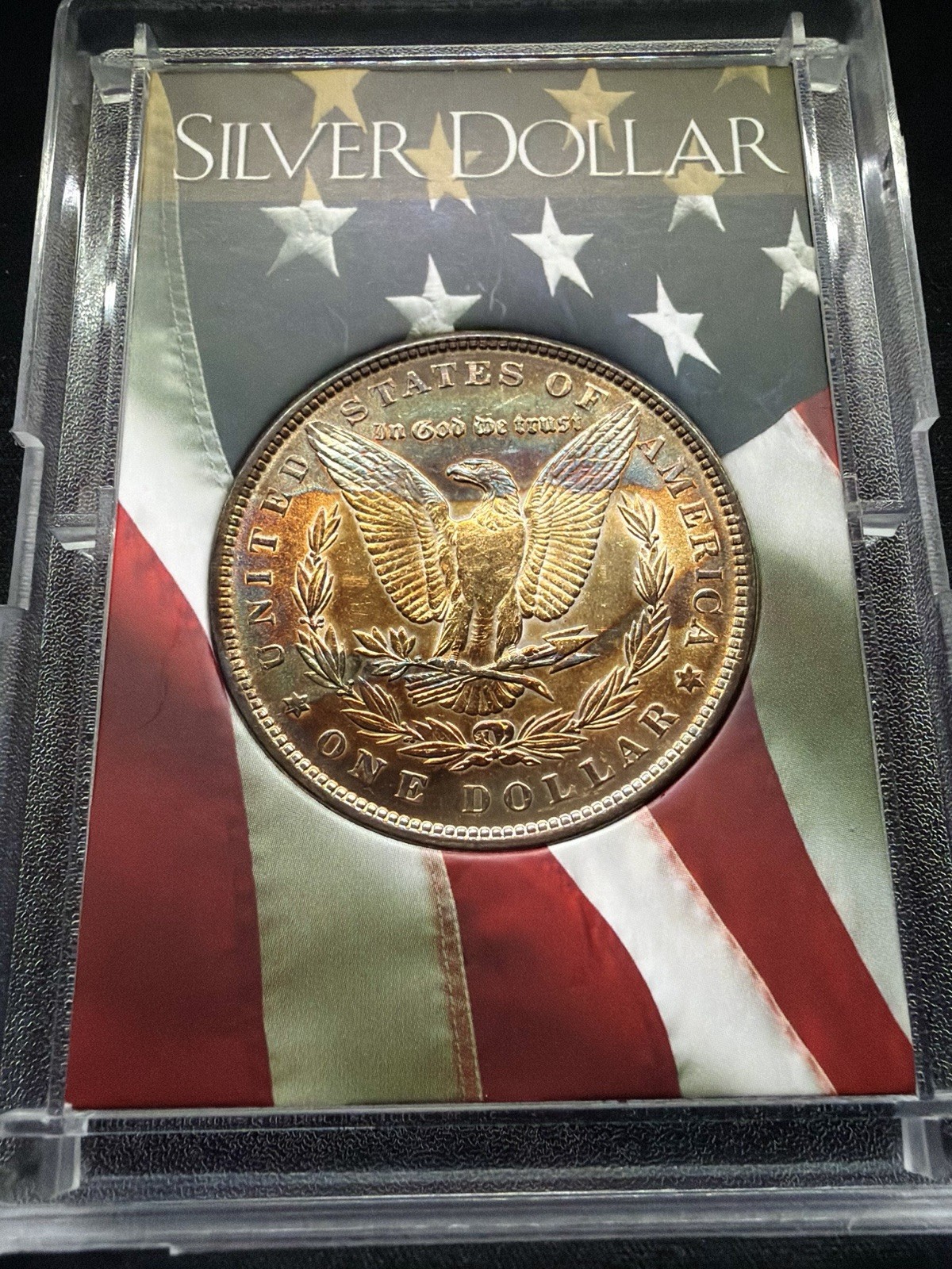 1886-P Morgan Silver Dollar Toned, Uncirculated-90% BU. STUNNING