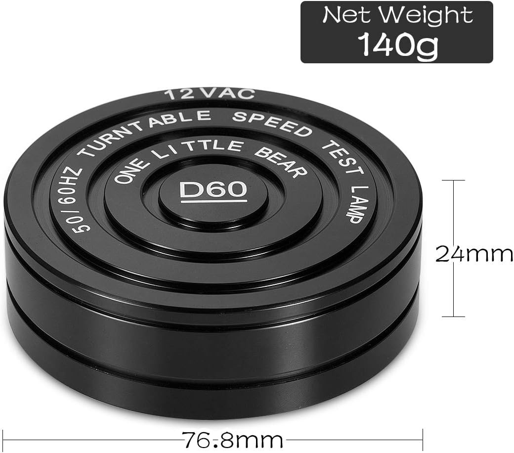 D60 50 / 60Hz Stroboscopic Speed Strobe Light Tachometer Disc for Turntable LP R
