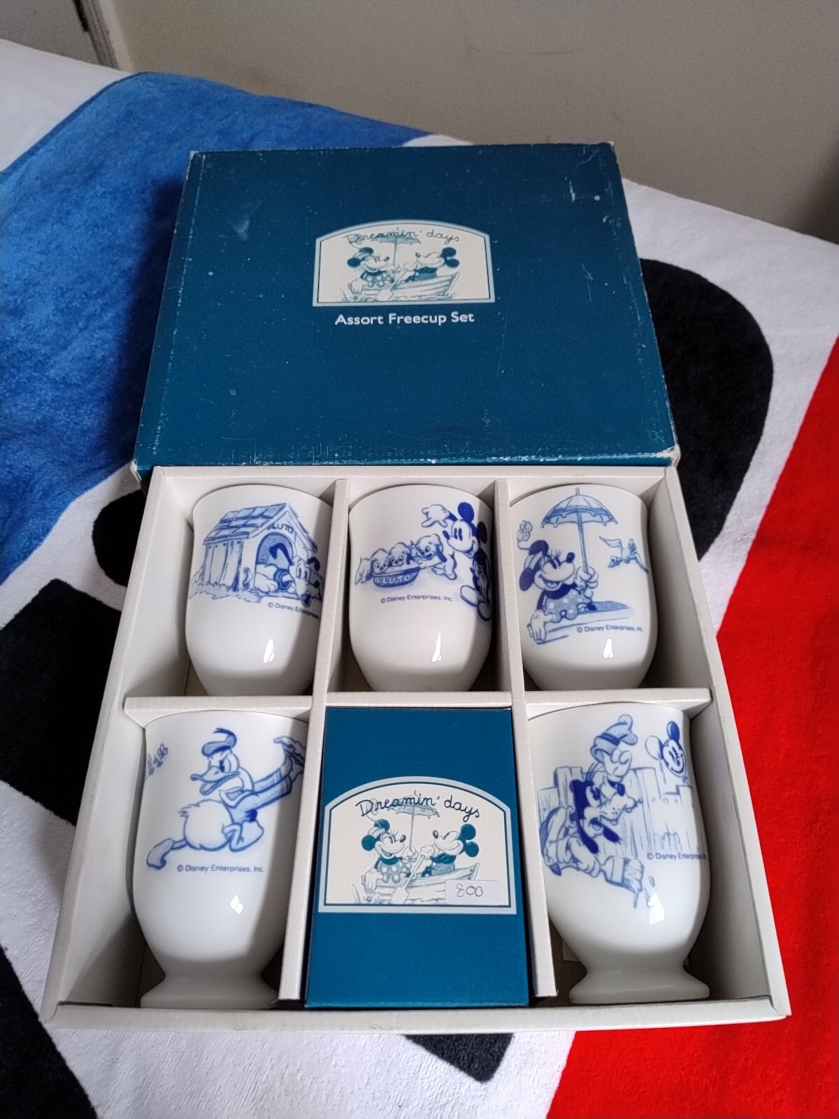 Disney Mickey Dreamin Days Free Cup Mug Set Sango Japan.