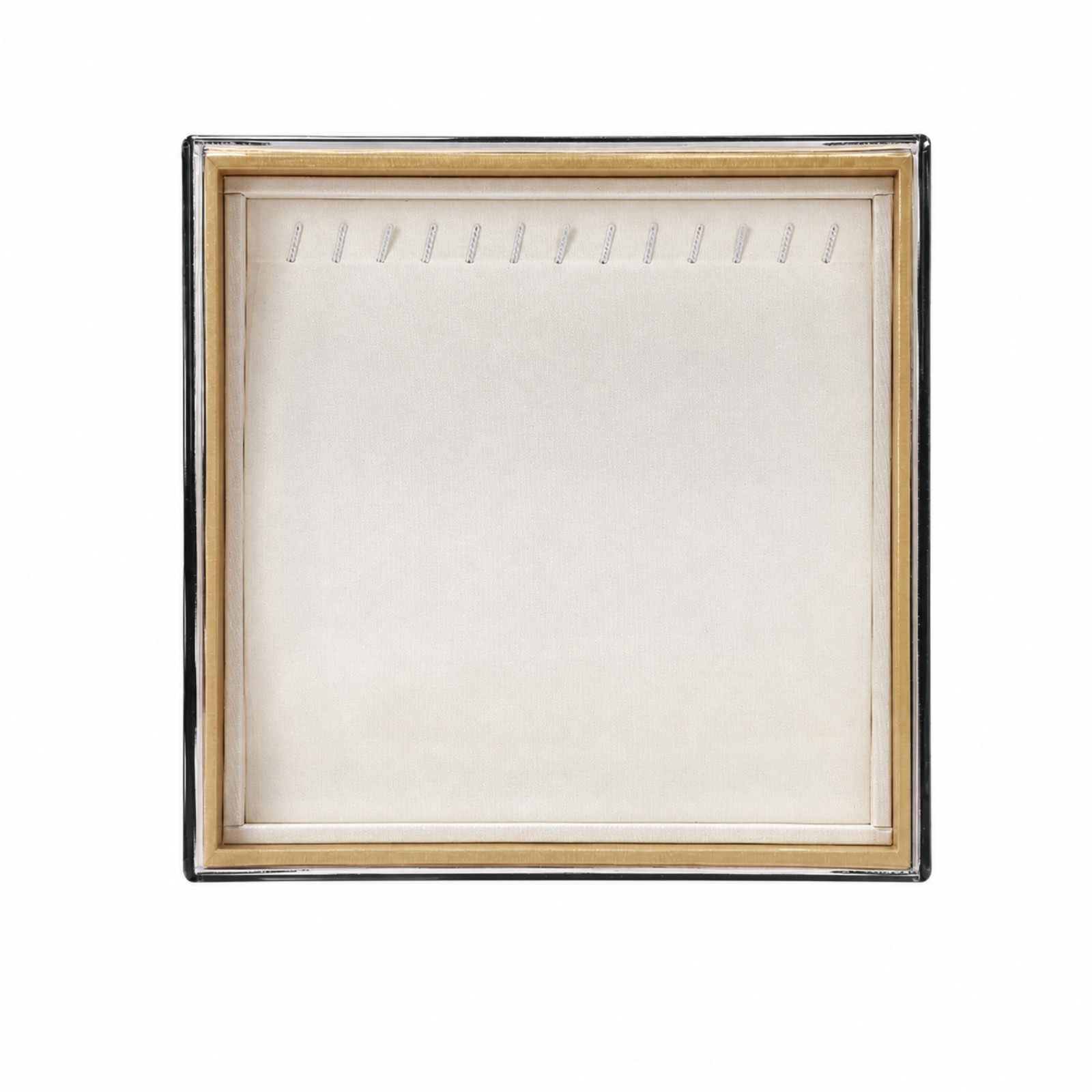Jewelry Display Tray with Clear Lid Dustproof for Dresser