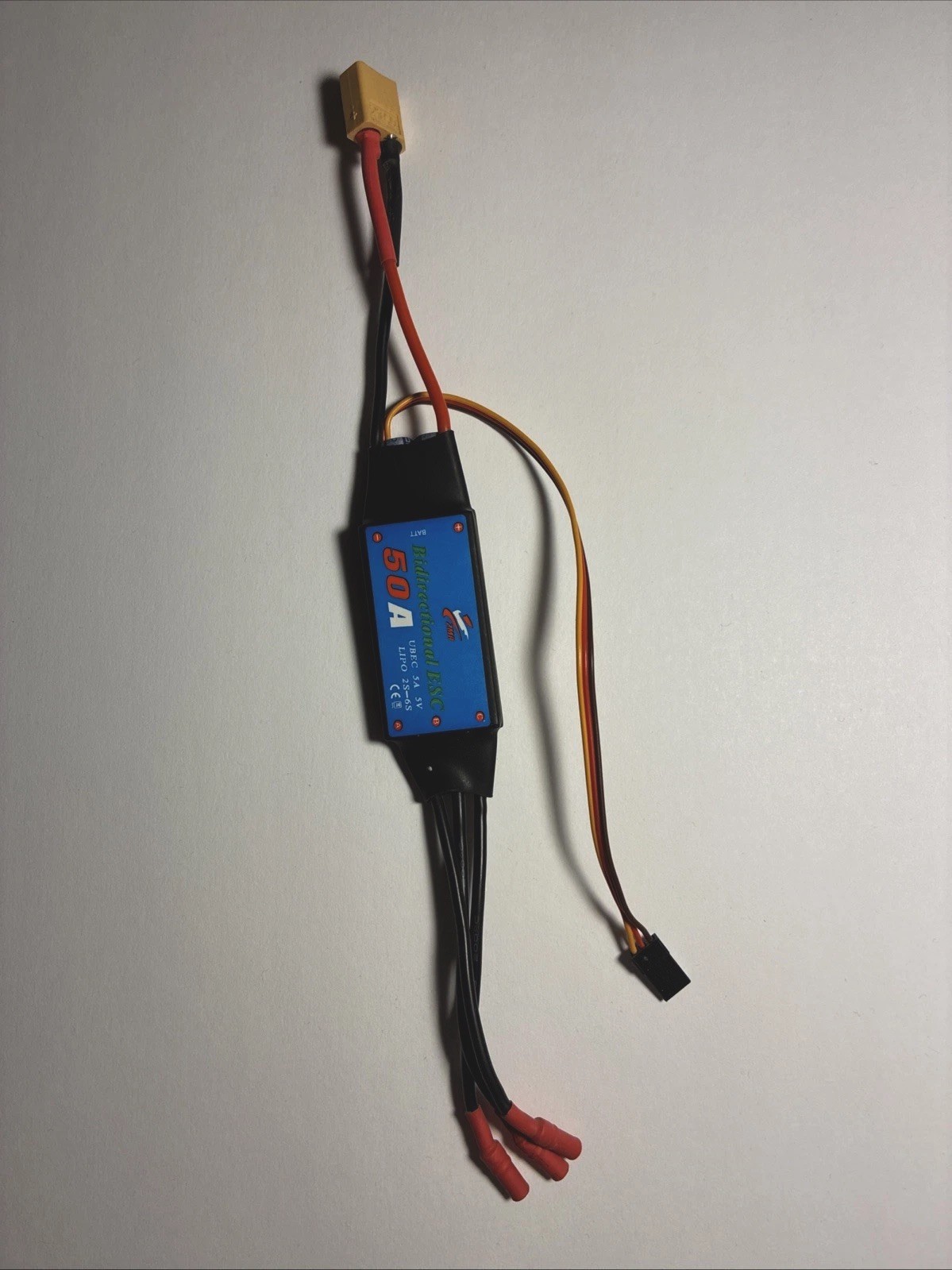 50A Brushless Type 2S-6S ESC Forward/Reverse for R/C Car Application