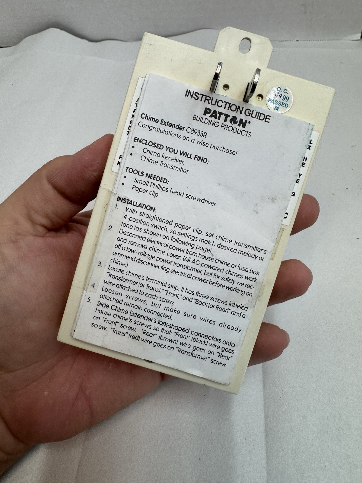 patton chime extender c8933r