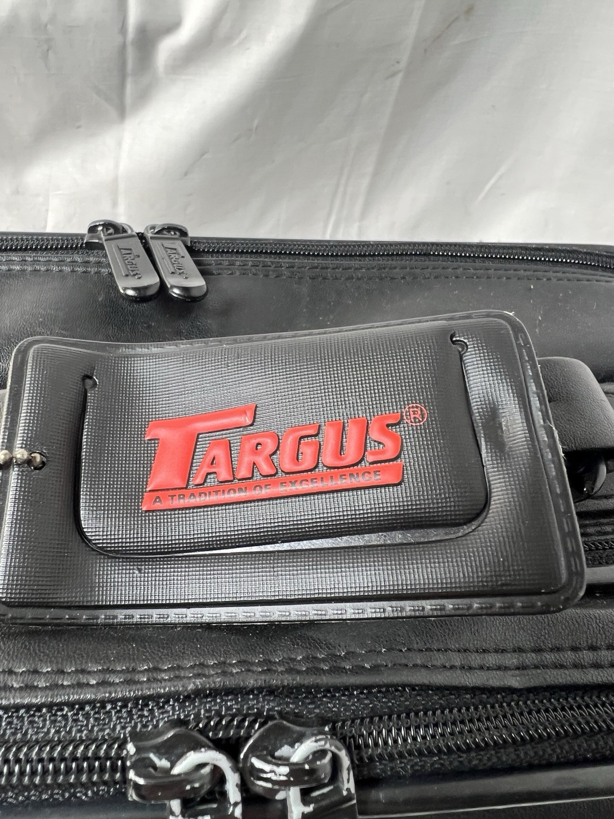 Targus Large Computer Bag Carrying Case Briefcase Laptop Notebook Leather See De