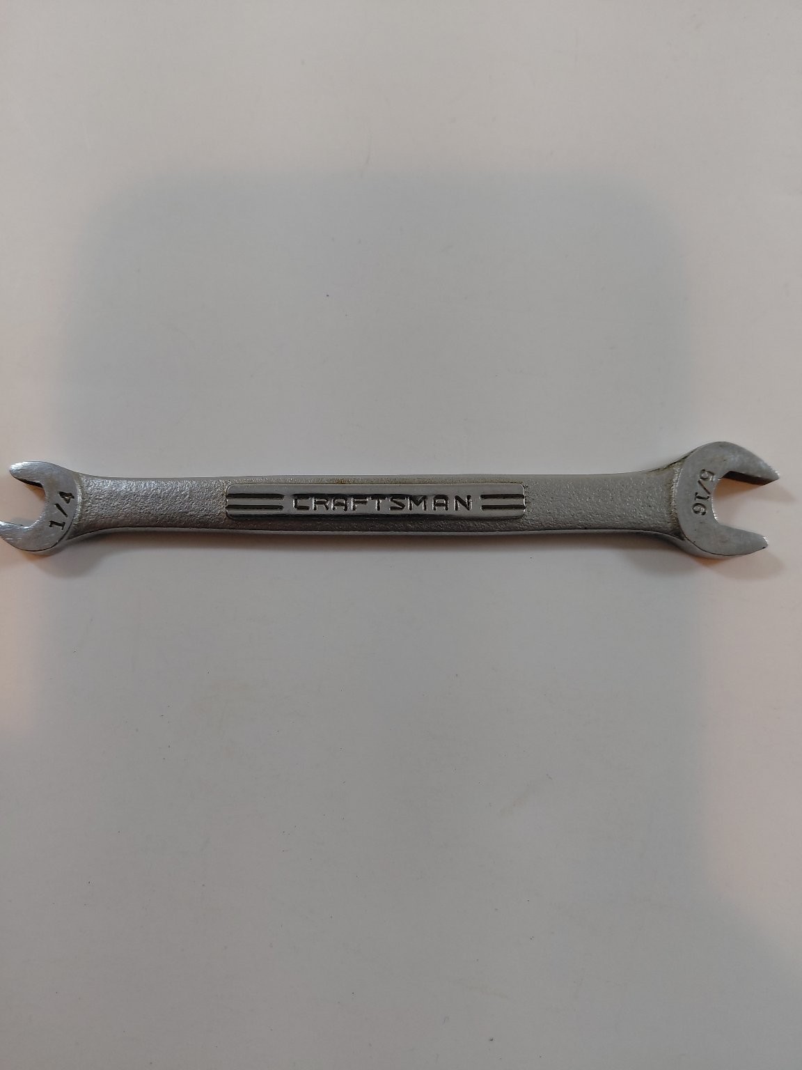 Craftsman Open End Wrench 1/4" 5/16" Forged USA V-44573