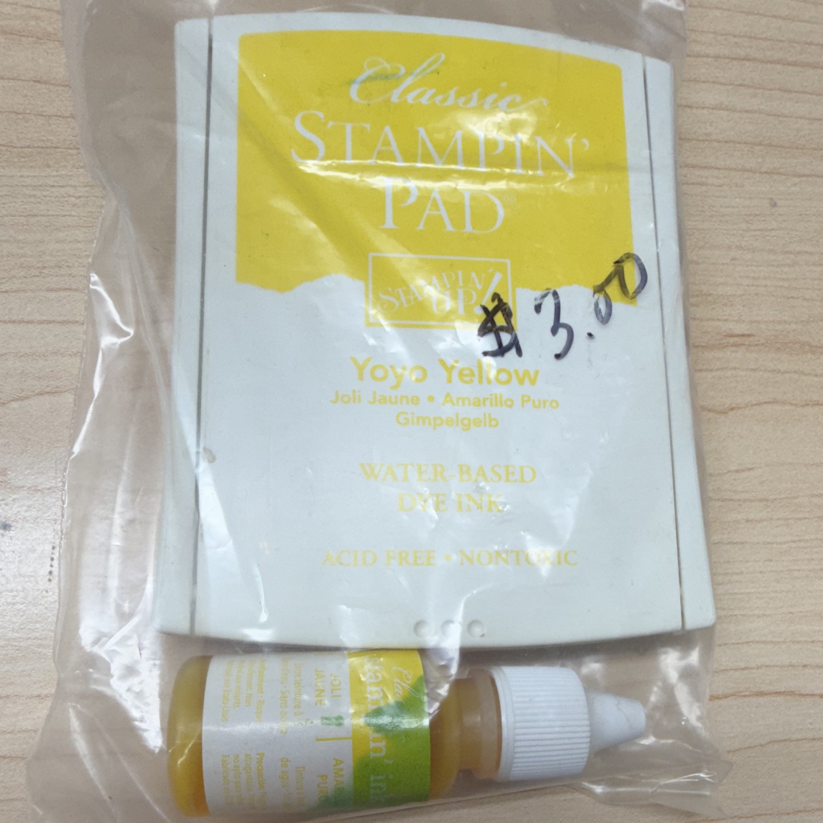 Stampin' Up! YoYo Yellow Classic Stampin' Pad Water-Based Dye Ink + Refill