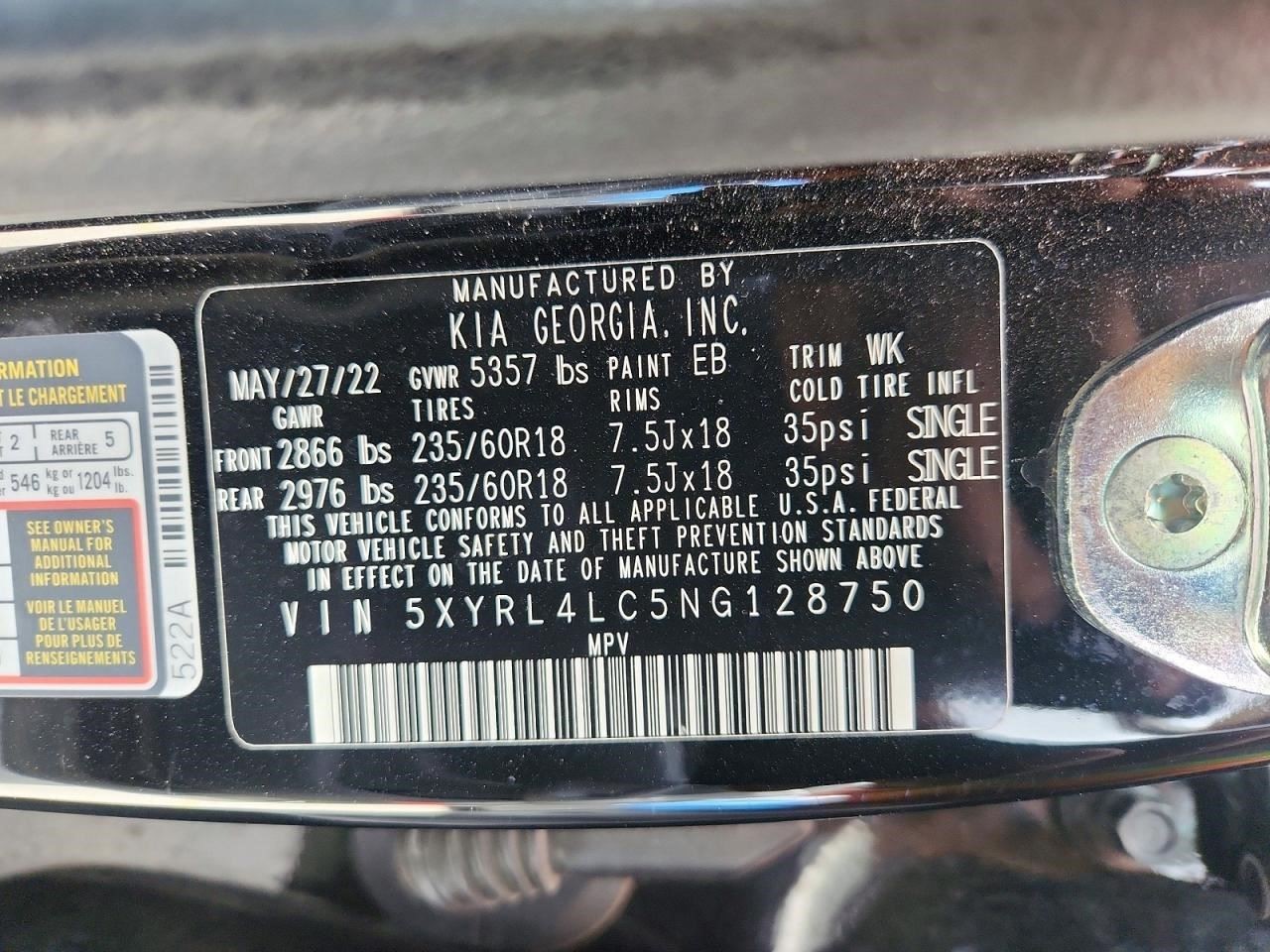 Camera/Projector Camera Front Windshield Mounted Fits 22-23 SORENTO 372879