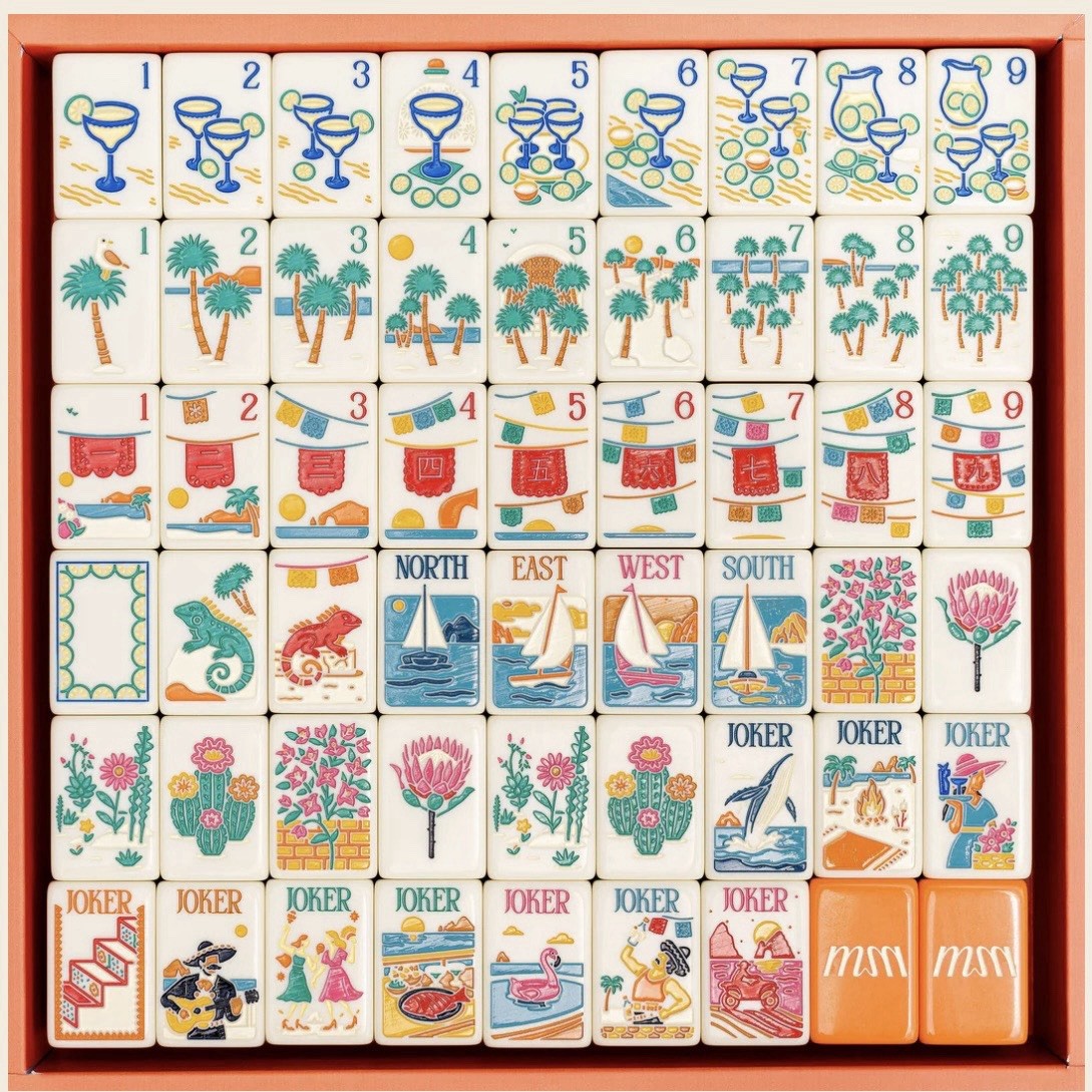 Baja Mahj Inspired 3-Layer American Mahjong Tiles