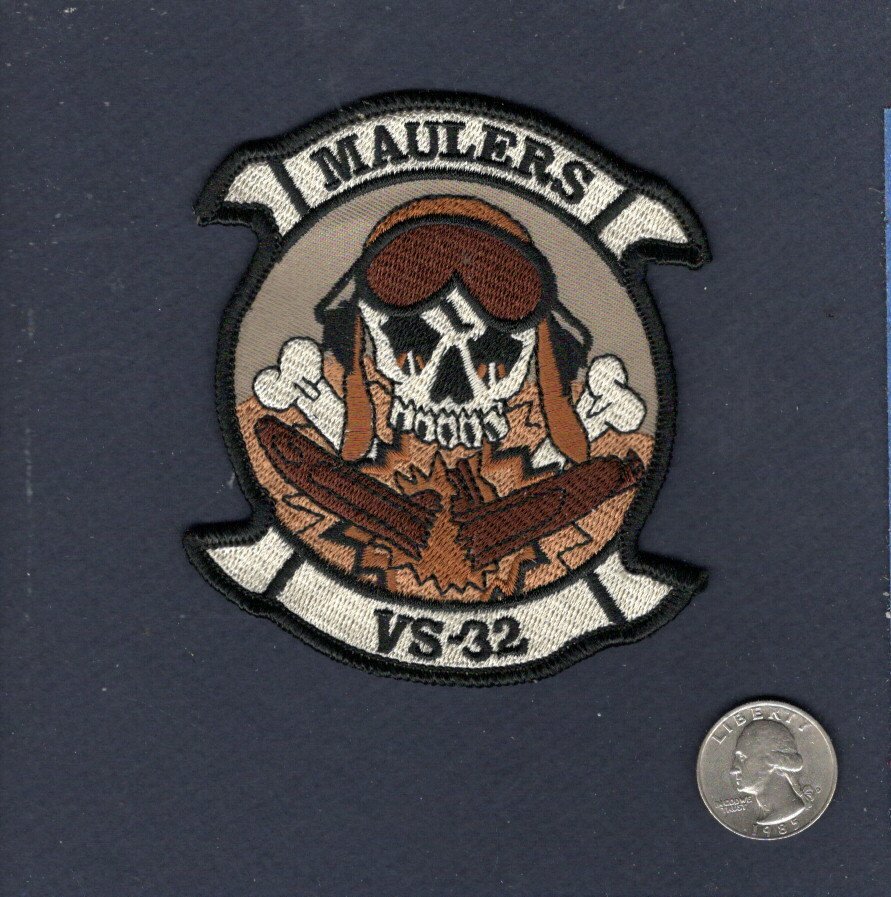 Original VS-32 MAULERS S-3 VIKING Navy Lockheed  Antisubmarine Squadron Patch