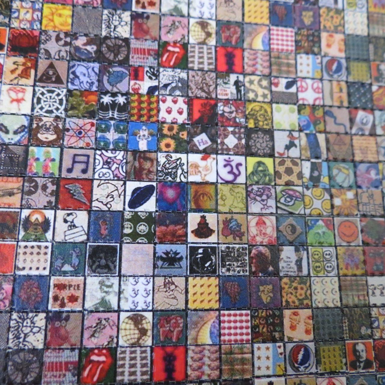 60s BLOTTER ART GRATEFUL DEAD EASY RIDER OM PEACE ALIEN vintage art SF Hippie
