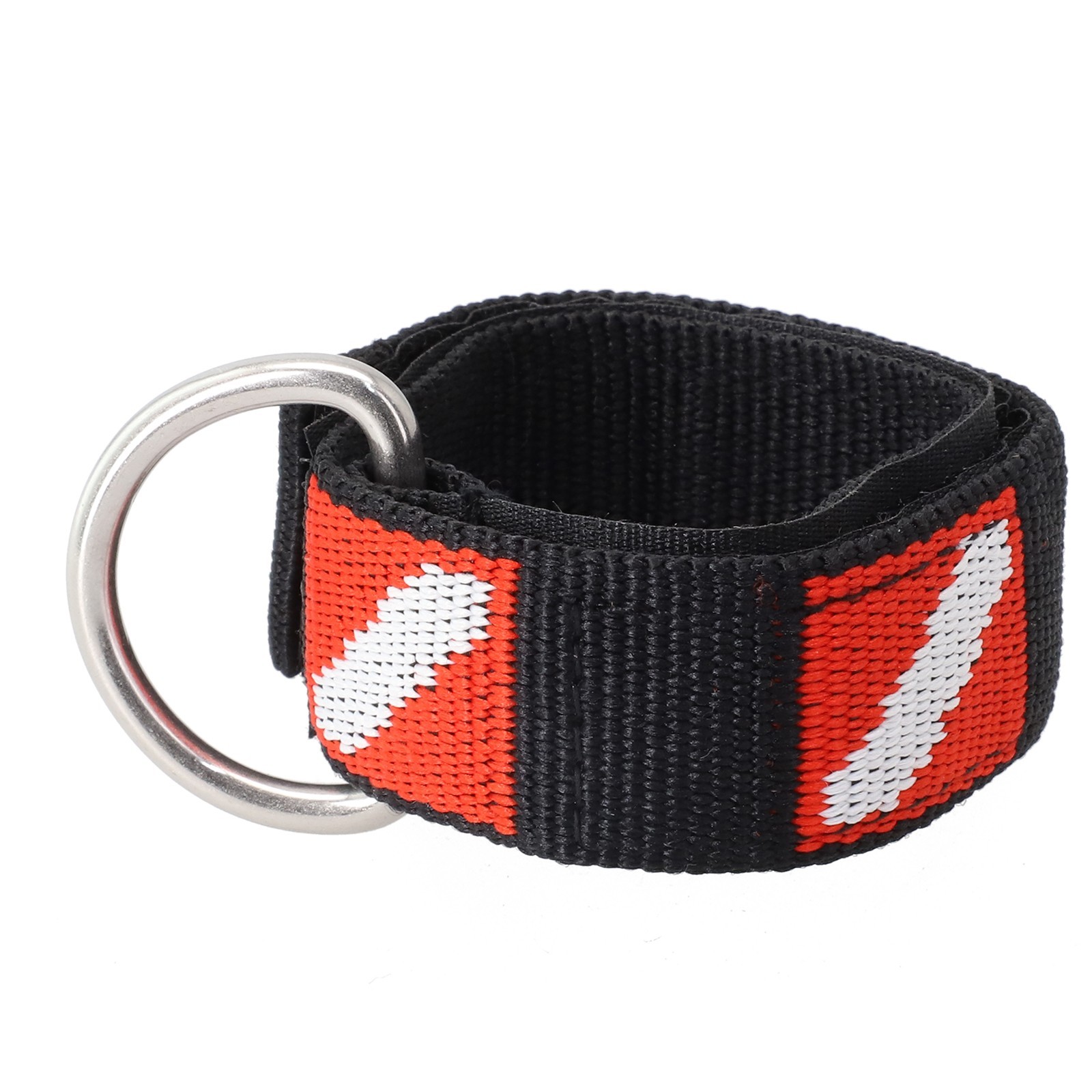 Wrist Strap Diving Beautiful Diving Flag Pattern Stainless Steel D-Ring