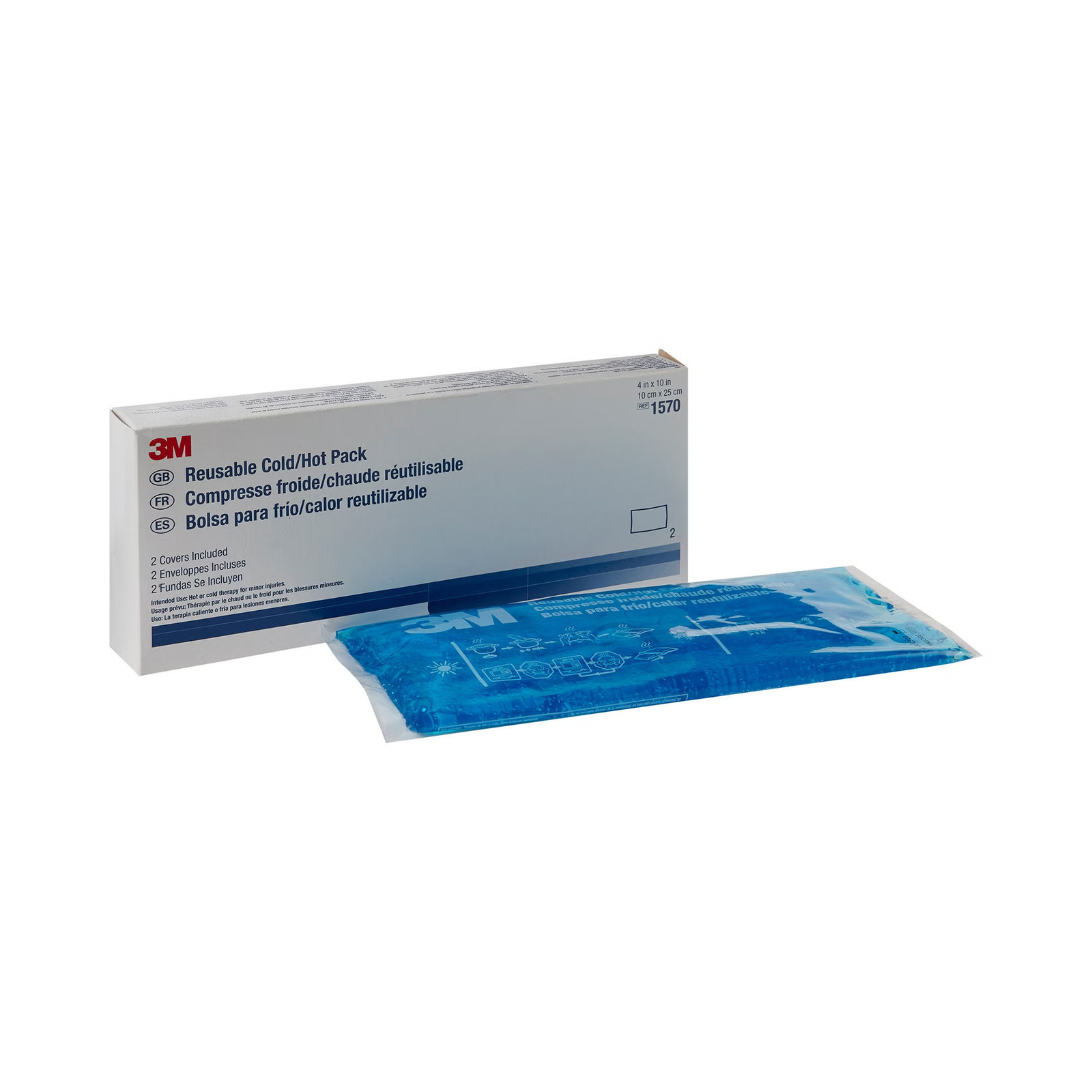 3M Nexcare Reusable Hot/Cold Therapy Pack 4 x 10 Inch, 4 Pack