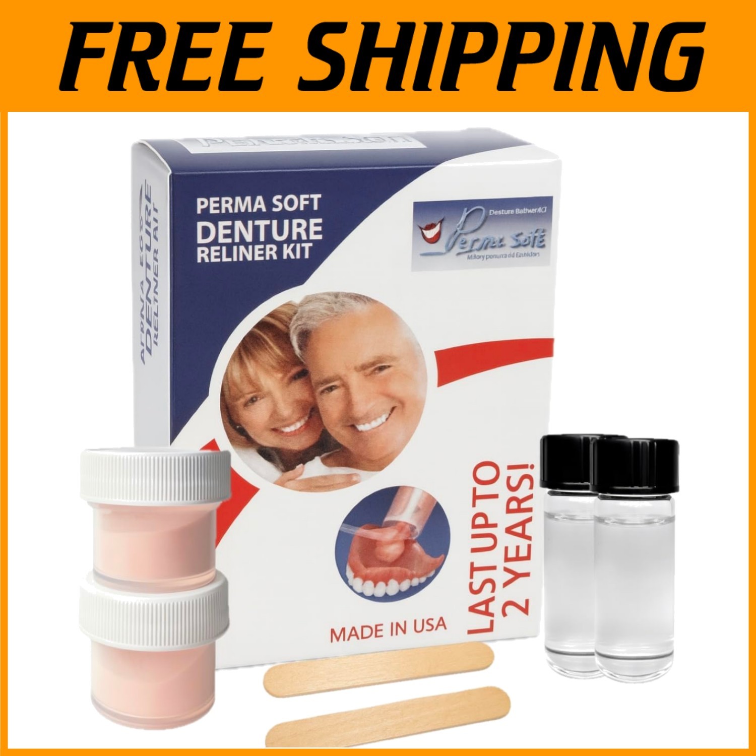 Perma Soft Denture Reliner Kit - Tight Custom Fit