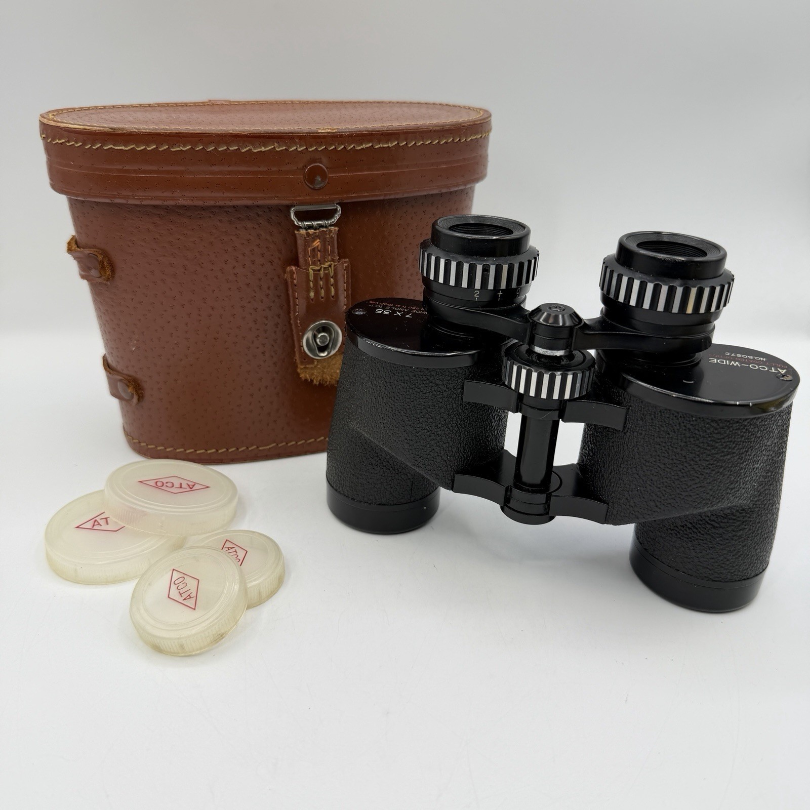 ATCO WIDE 7 x 35 Field View Binoculars 530 FT at 1000 YDS - T50375 - Hard Case