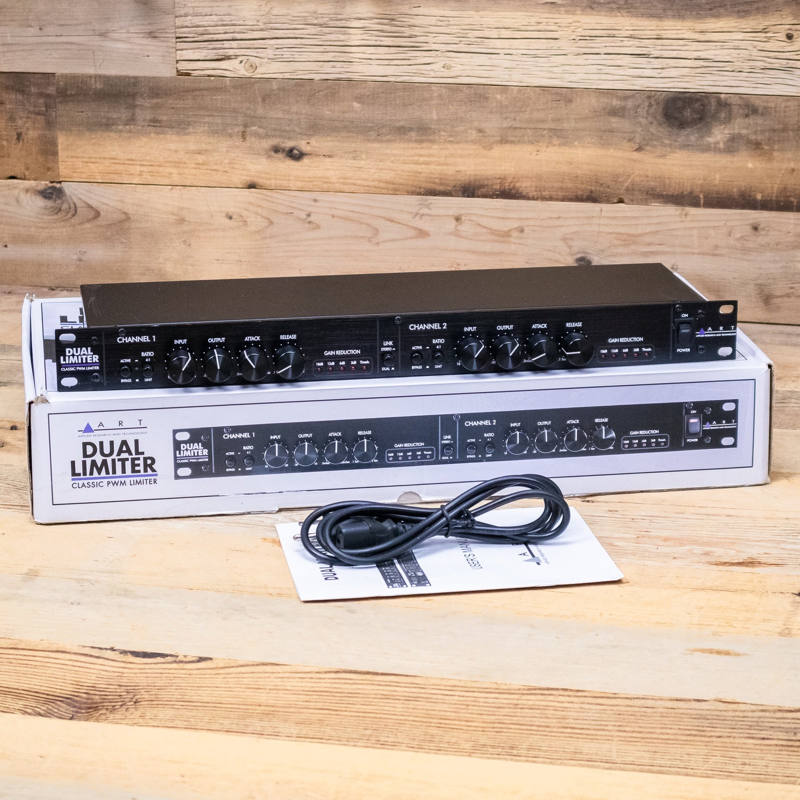 ART Dual Limiter 2-Channel Classic PMW Limiter Stereo Dynamic Processor U284682