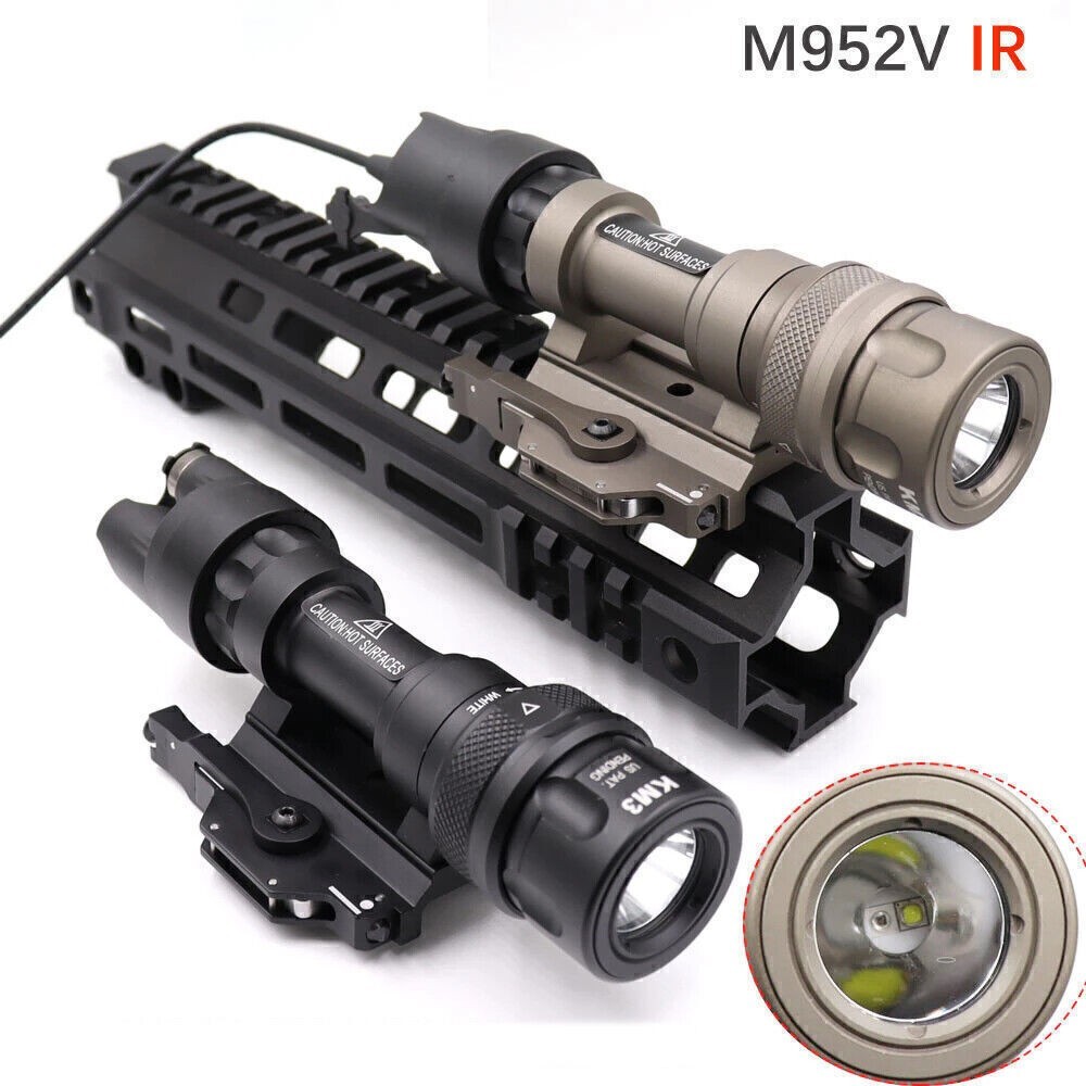 500LM IR / White LED M952V Light Illuminator QD 20mm Rail Mount Hunting
