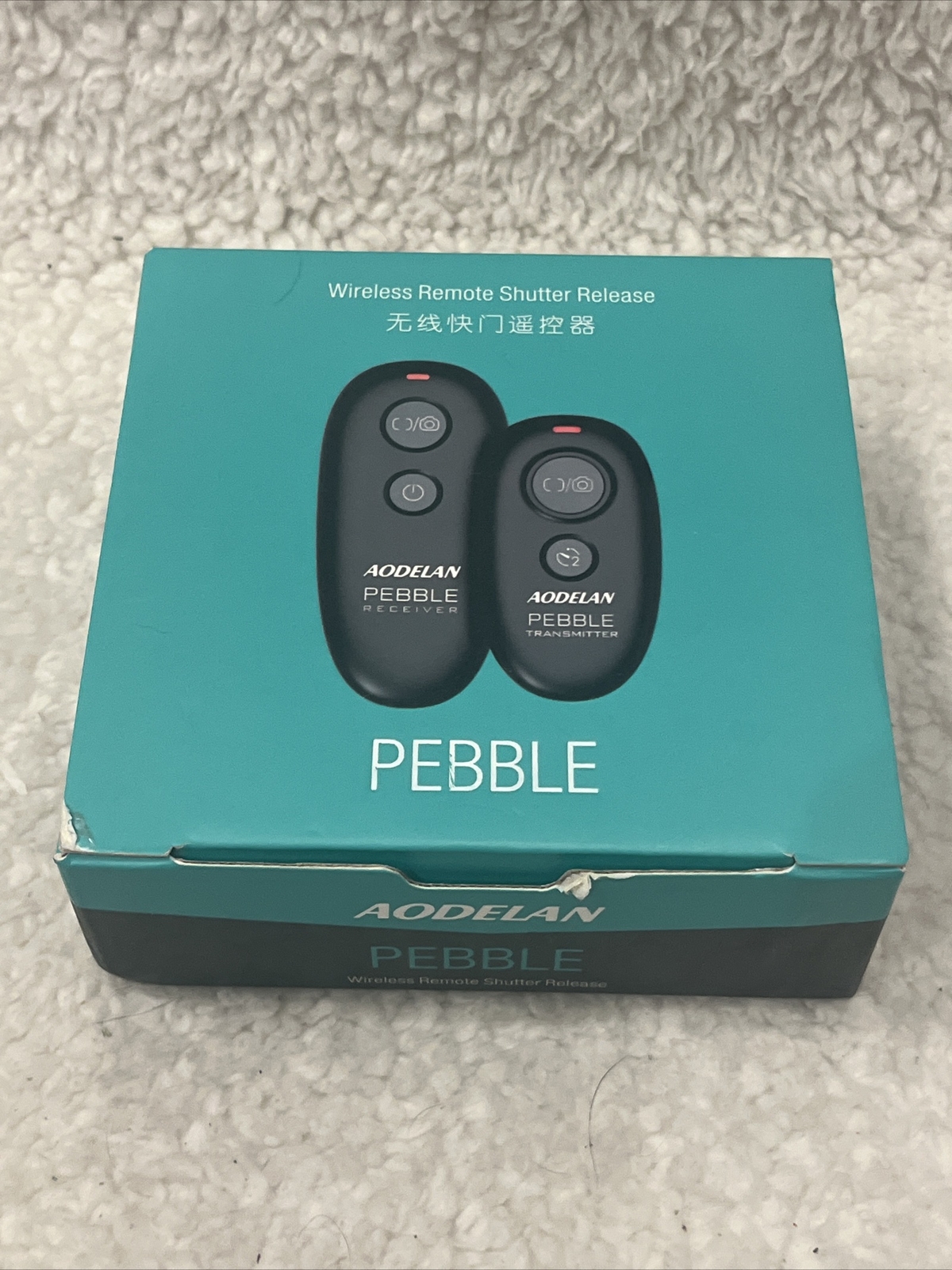 Aodelan Pebble Wireless Shutter Release Receiver+Transmitter 80+ Meters NEW!!!