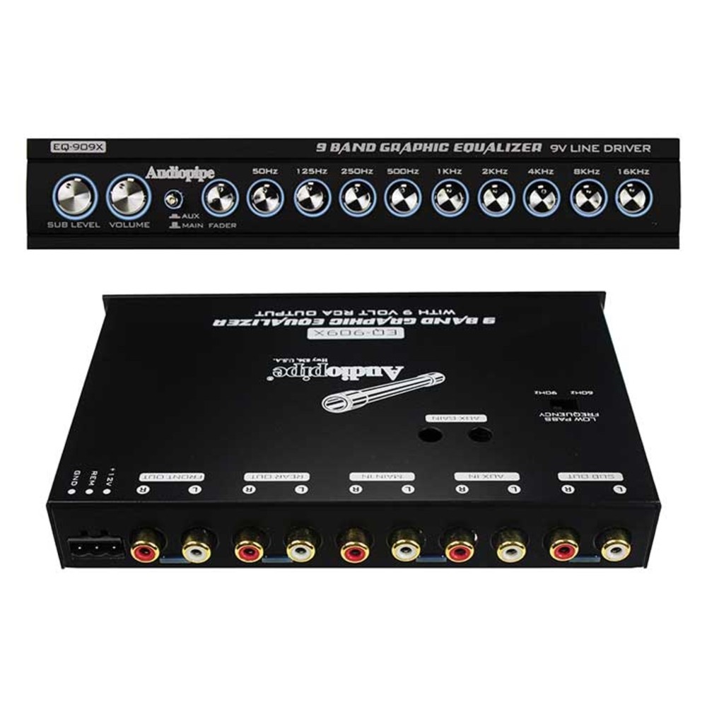 Audiopipemap Eq909X Audiopipe 9 Band Equalizer